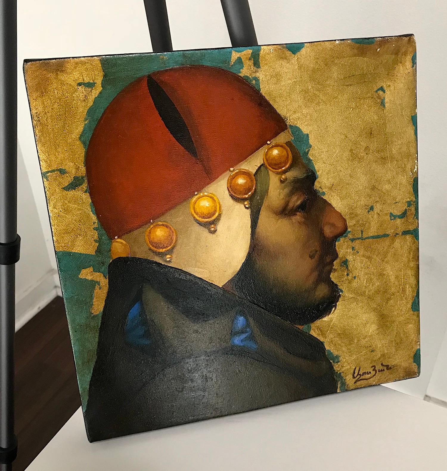 Ritratto, Arte classica, Pittura ad olio originale, Pezzo unico - Painting di Ashot Yan