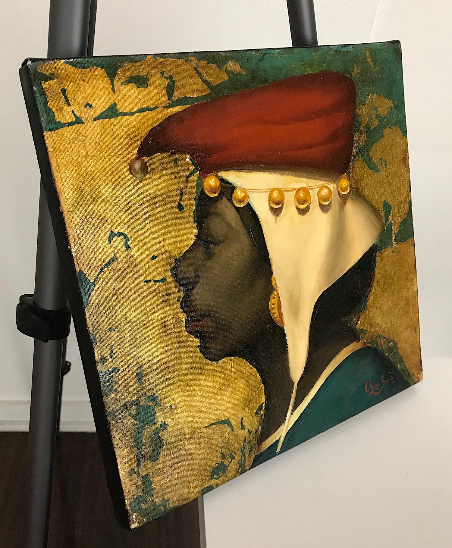 Ritratto, Pittura ad olio originale d'arte classica, pezzo unico - Painting Surrealismo di Ashot Yan