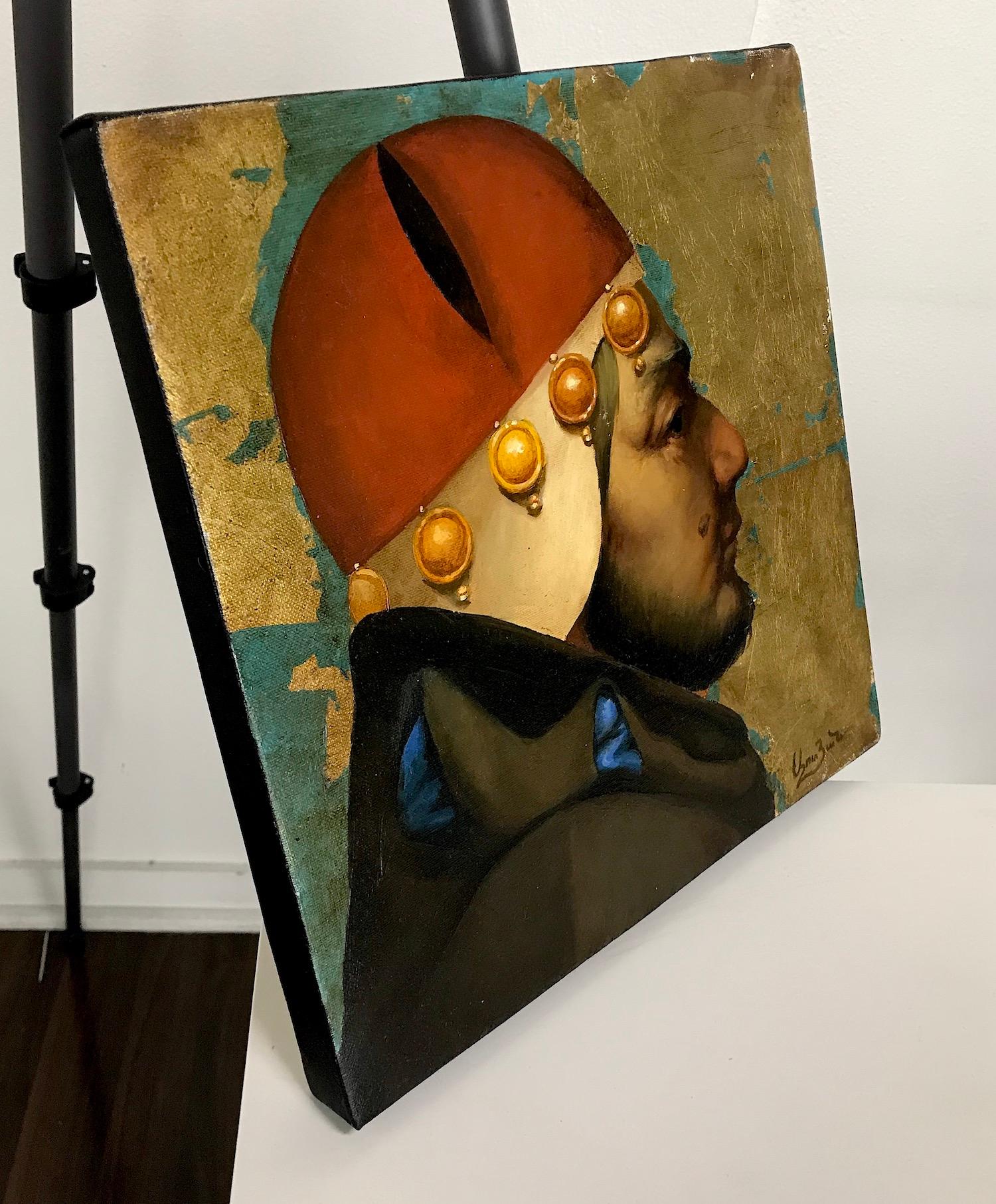 Ritratto, Arte classica, Pittura ad olio originale, Pezzo unico - Painting Surrealismo di Ashot Yan