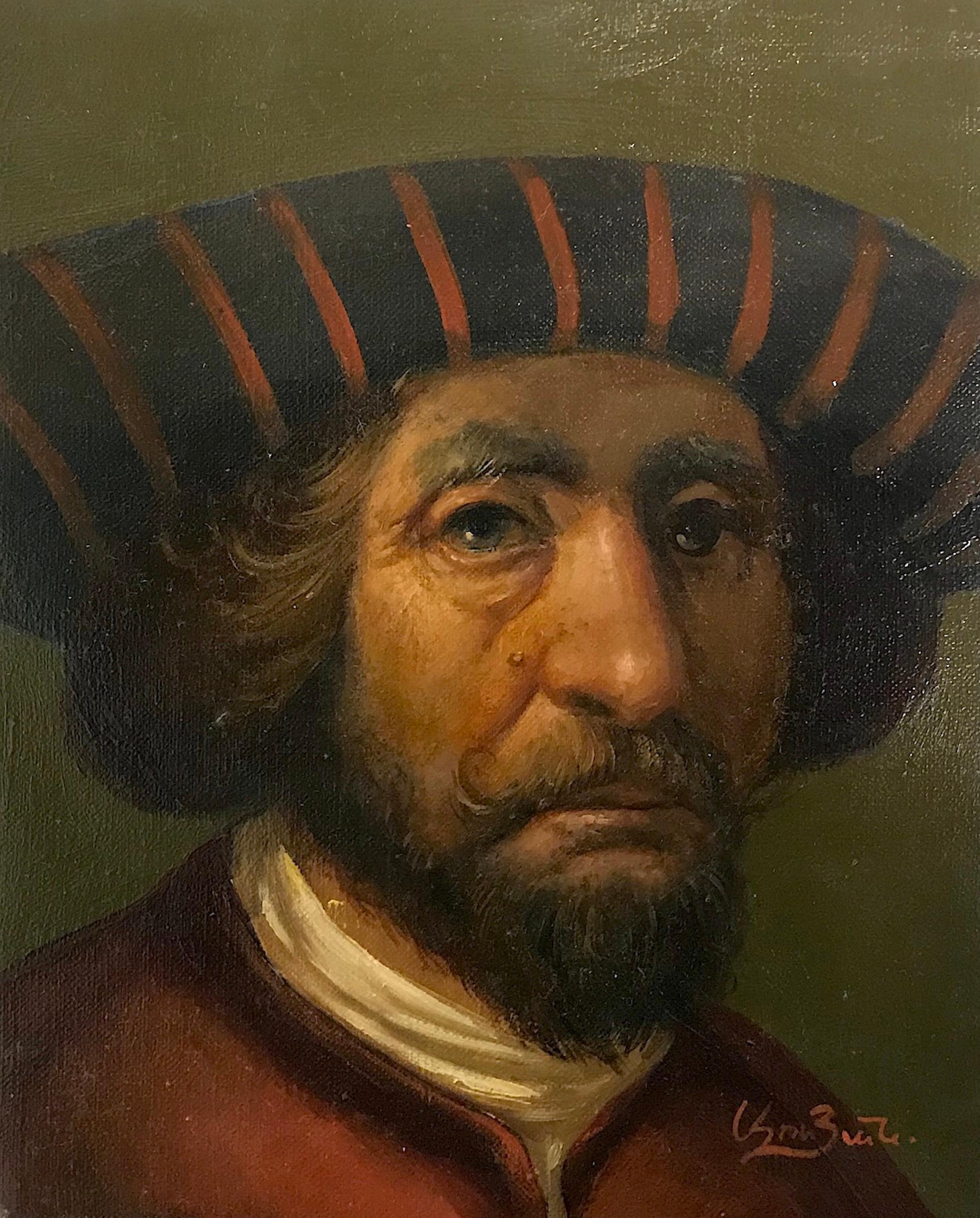 Figurative Painting di Ashot Yan - Ritratto, Arte classica, Pittura ad olio originale, Pezzo unico