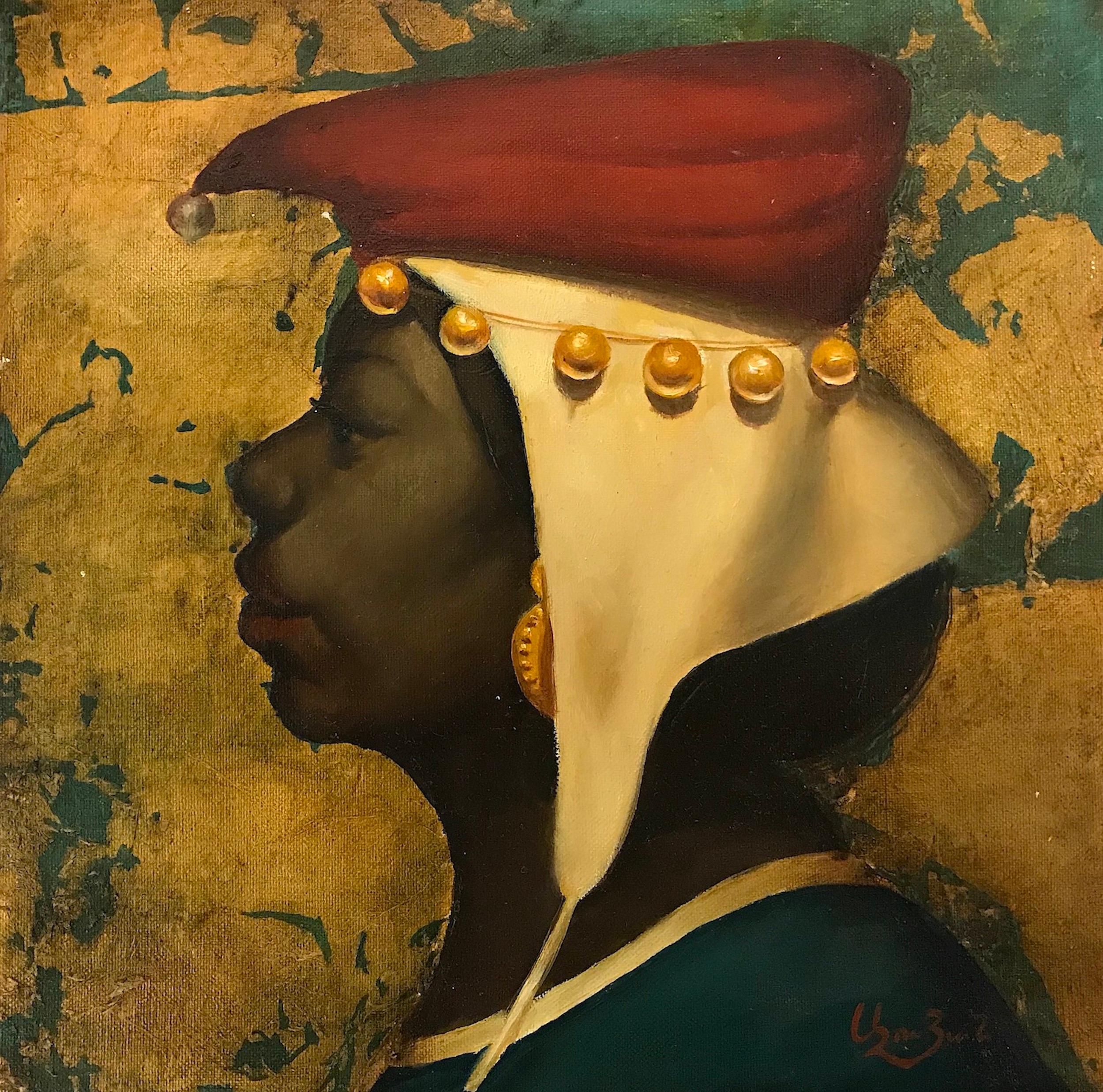 Portrait Painting di Ashot Yan - Ritratto, Pittura ad olio originale d'arte classica, pezzo unico