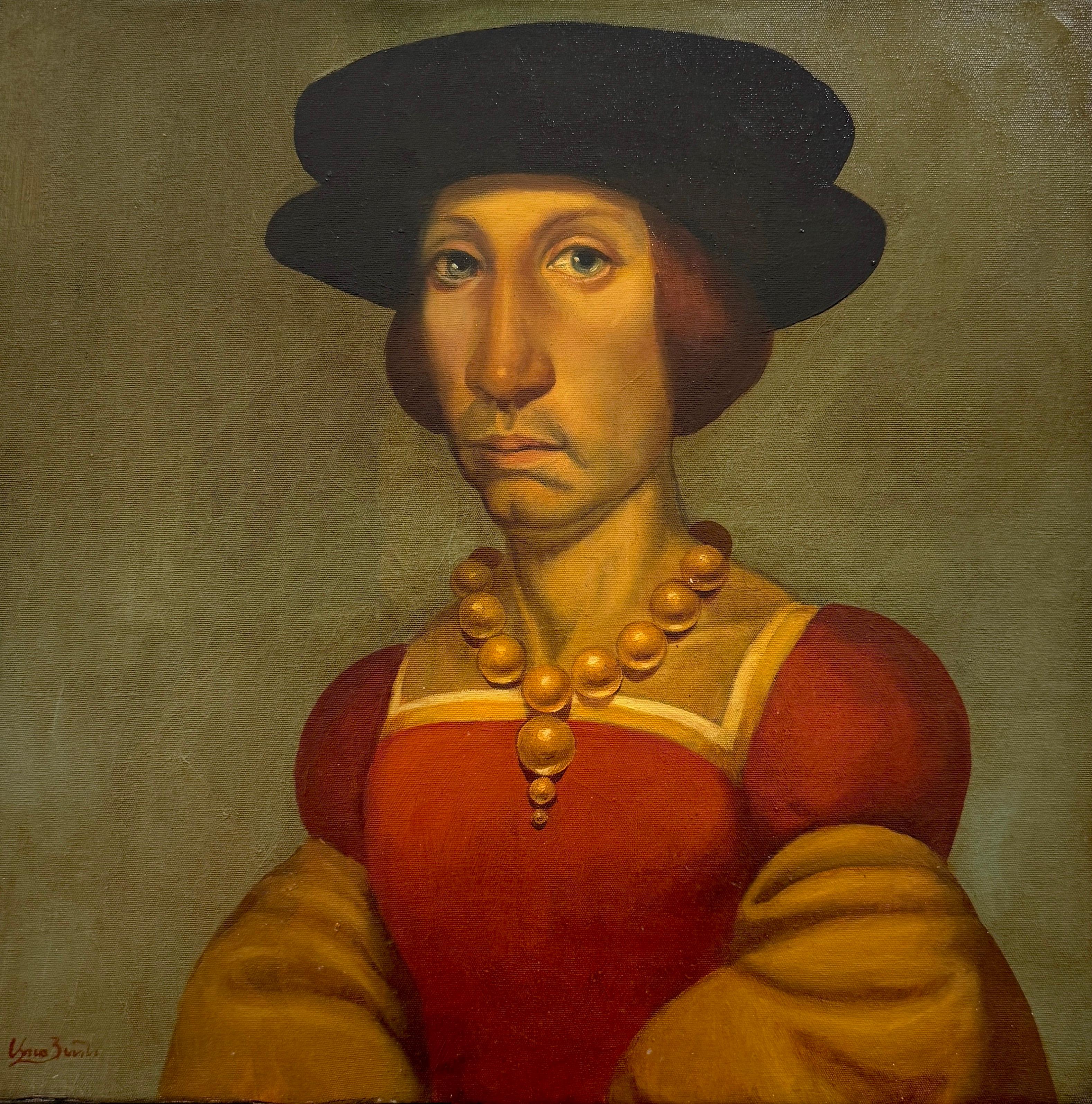 Portrait de Mme Jonathan Surréalisme Peinture à l'huile originale