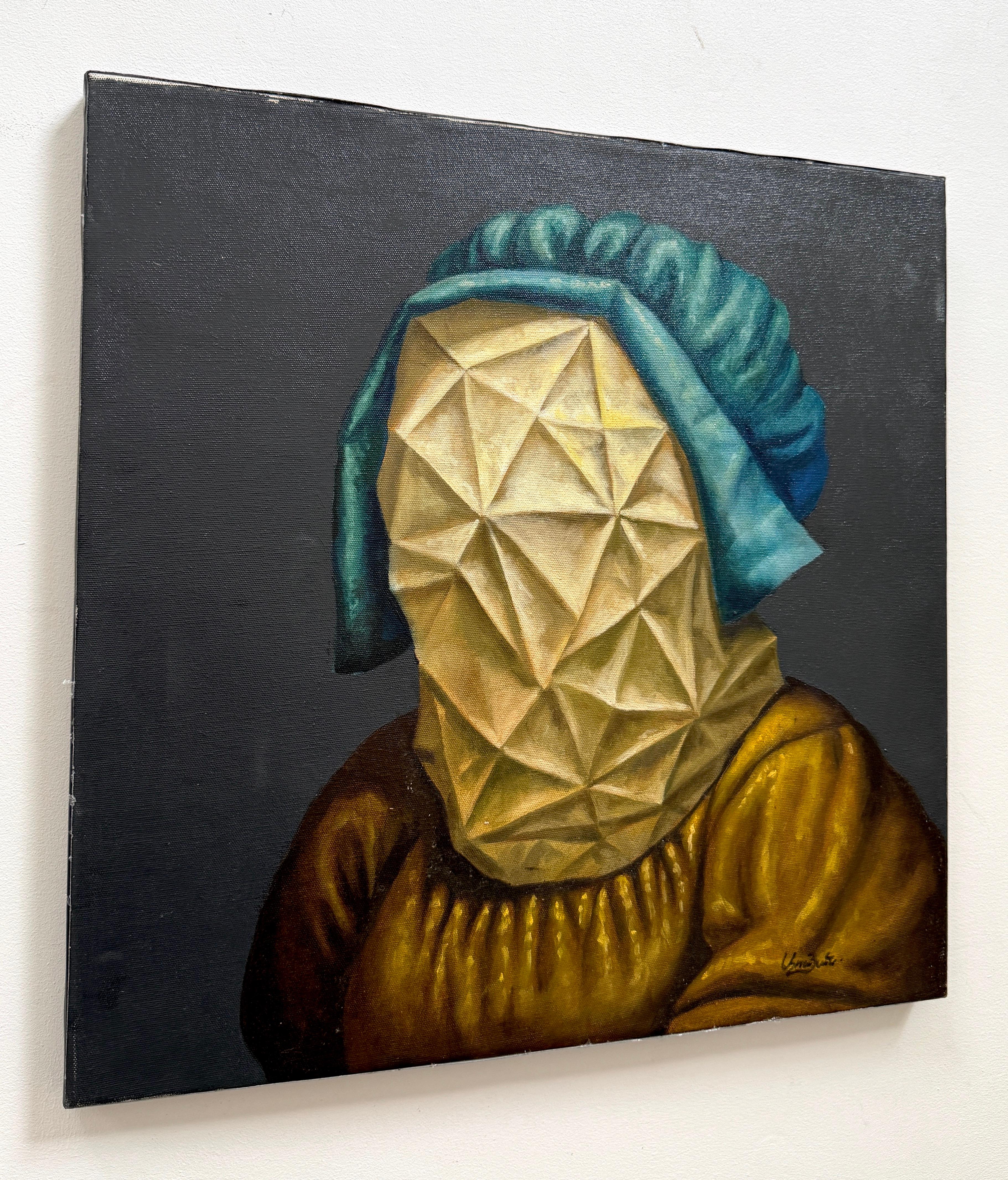 Portrait de femme, surréalisme figuratif Peinture à l'huile originale - Surréalisme Painting par Ashot Yan
