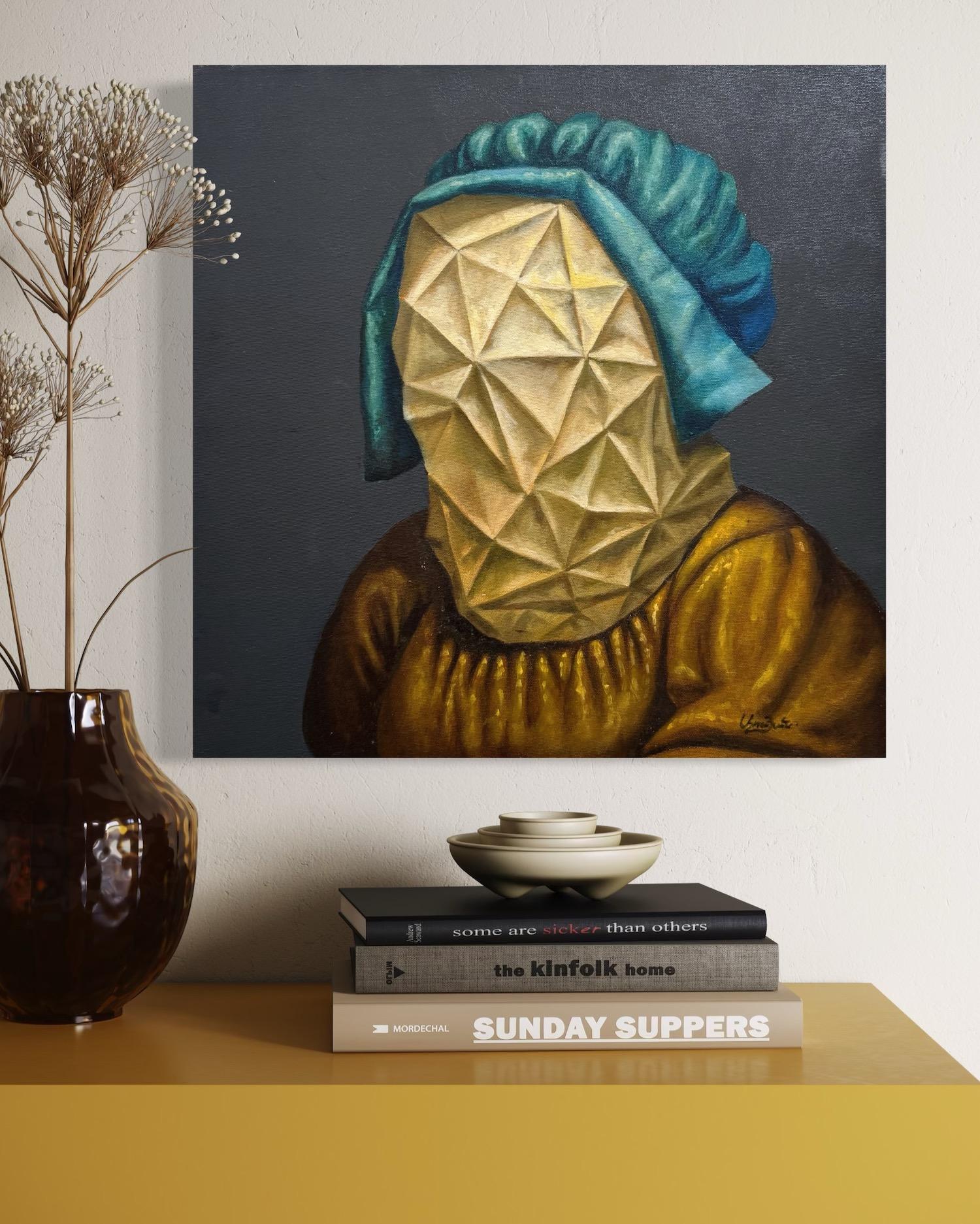 Figurative Surrealism Original Painting
Artistics : Ashot Yan
Oeuvre : Peinture à l'huile originale, œuvre d'art faite à la main, unique en son genre
Médium : Huile sur lin,
Année : 2019
Style : Surréalisme figuratif, 
Titre : Portrait de femme