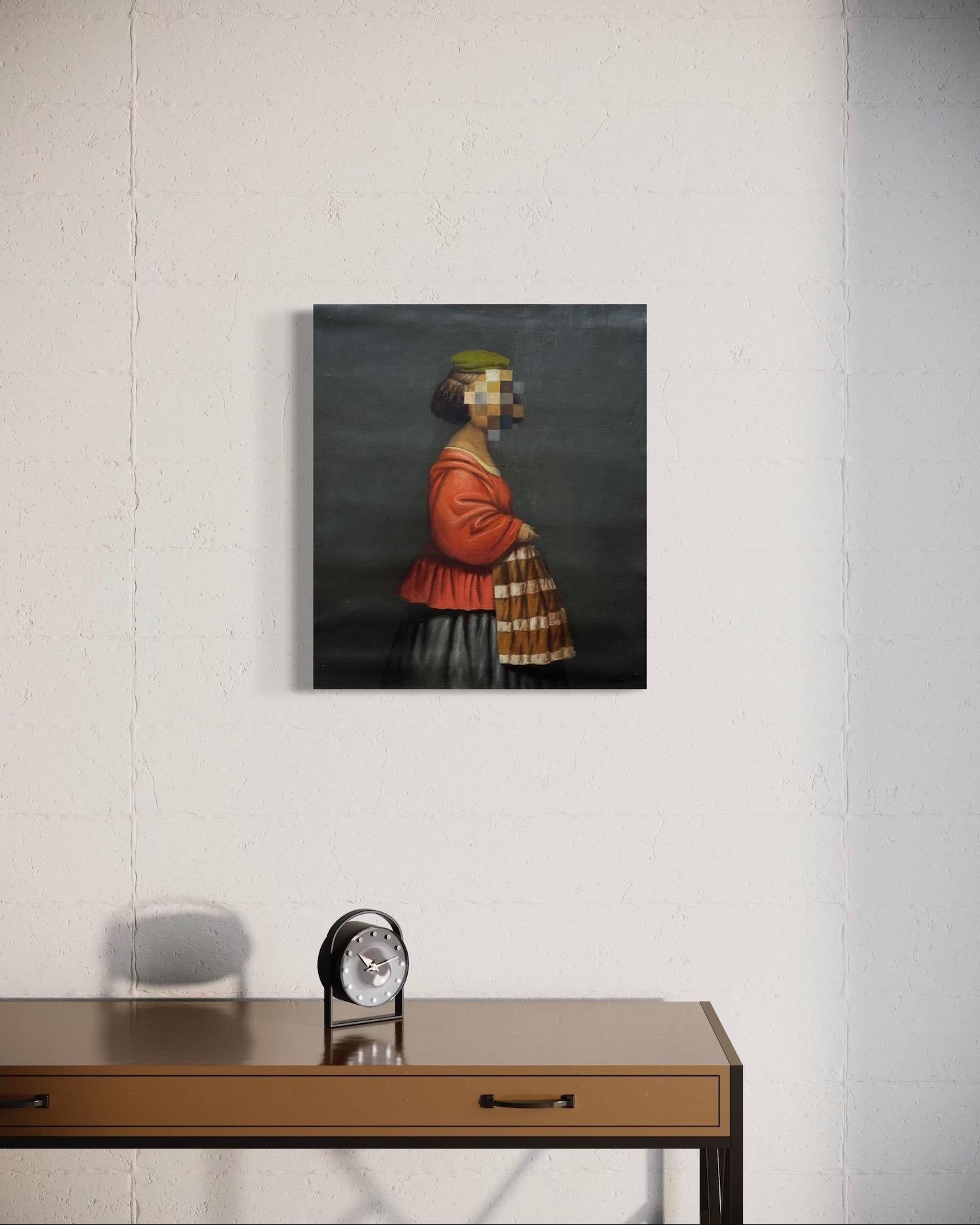 Figurative Surrealism Original Painting
Artistics : Ashot Yan
Oeuvre : Peinture à l'huile originale, œuvre d'art faite à la main, unique en son genre
Médium : Huile sur lin,
Année : 2023
Style : Portrait Surréalisme, 
Titre : Elle
Taille : 21.5