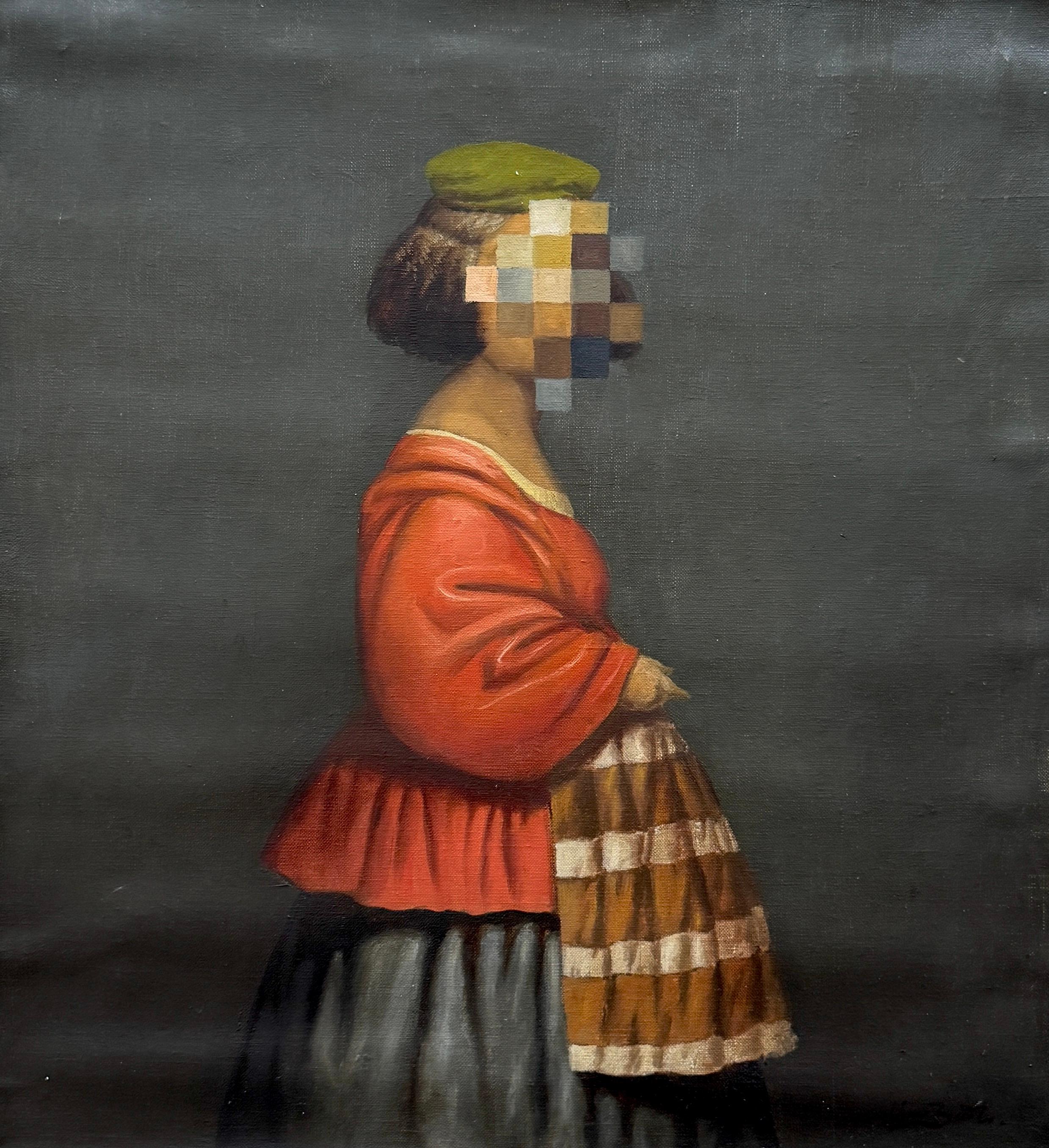 She, Portrait Surrealism Original oil Painting