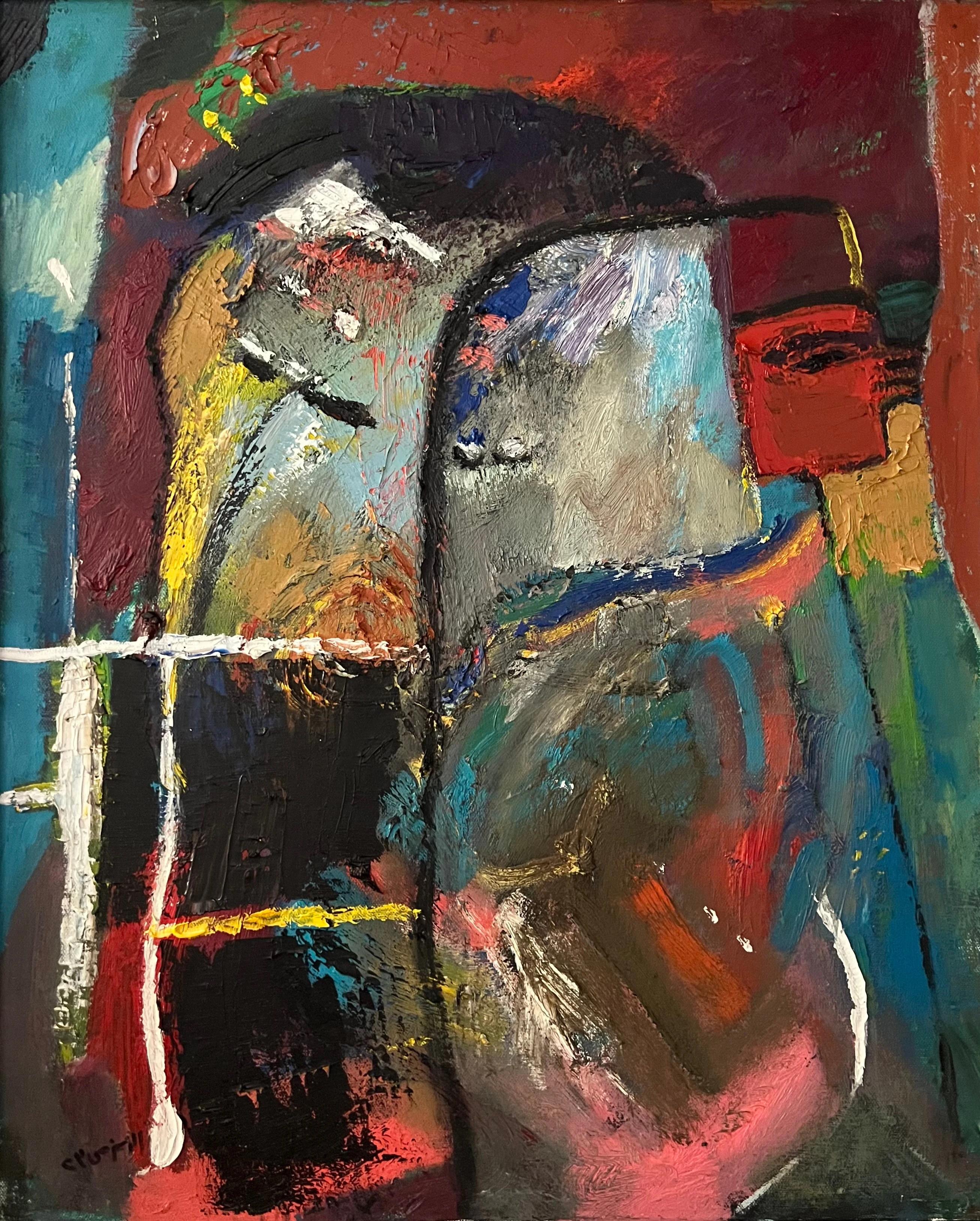 "Abstract Composition" Oil Painting 24" x 20" inch by Ashraf Zamzami


ABOUT
A characteristically bold and optimistic palette does not belie the inescapably pensive nature and at times, incomprehensible distance, that Zamzami's paintings evoke to