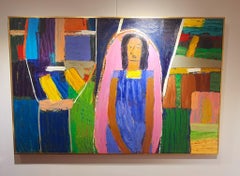 "Expectation I" Oil Painting 39" x 61" inch by Ashraf Zamzami