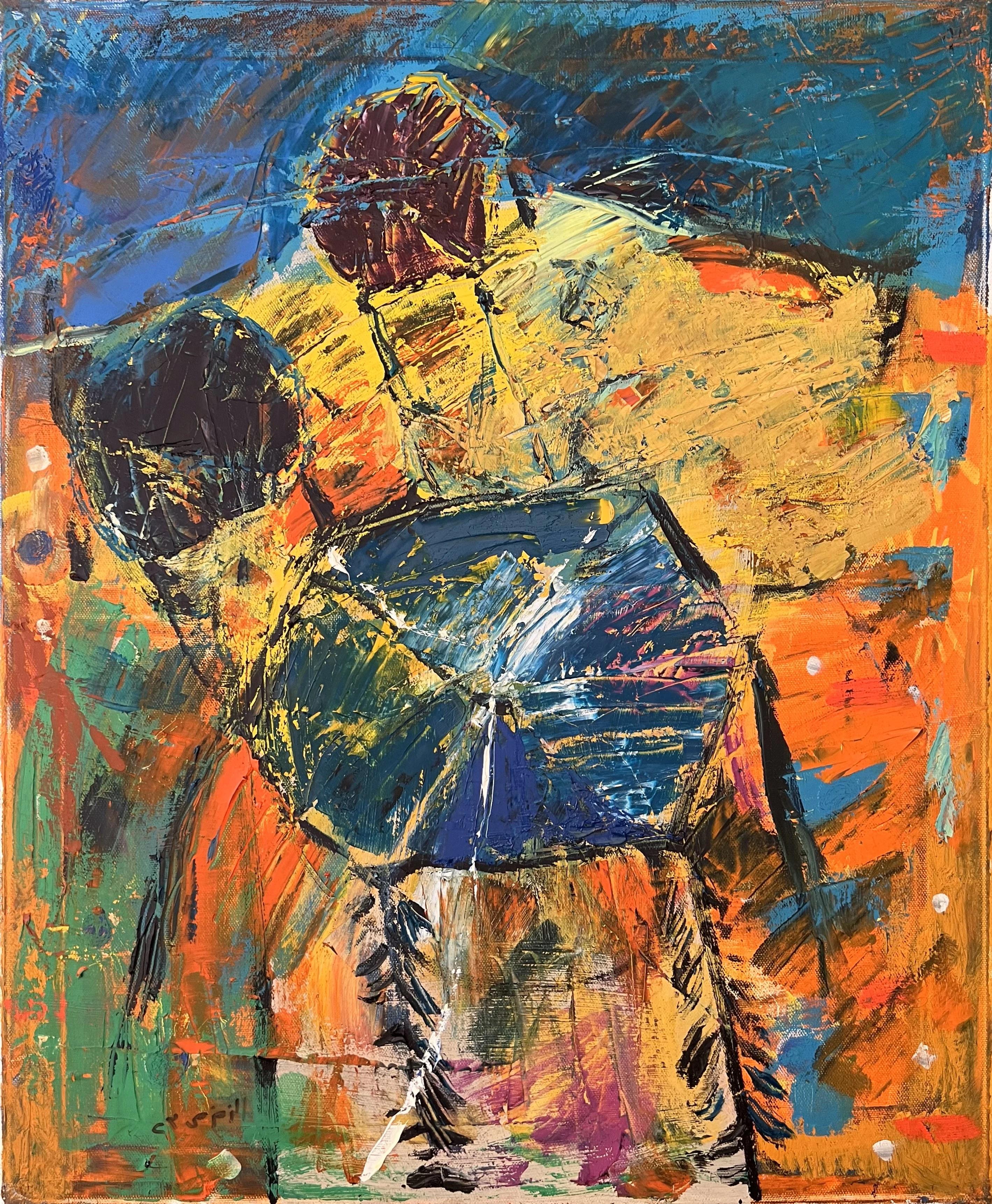 Peinture à l'huile hexagonale de 24" x 20" pouces par Ashraf Zamzami


À PROPOS DE
Une palette caractéristique, audacieuse et optimiste, ne dément pas la nature inéluctablement pensive et, parfois, la distance incompréhensible que les peintures de