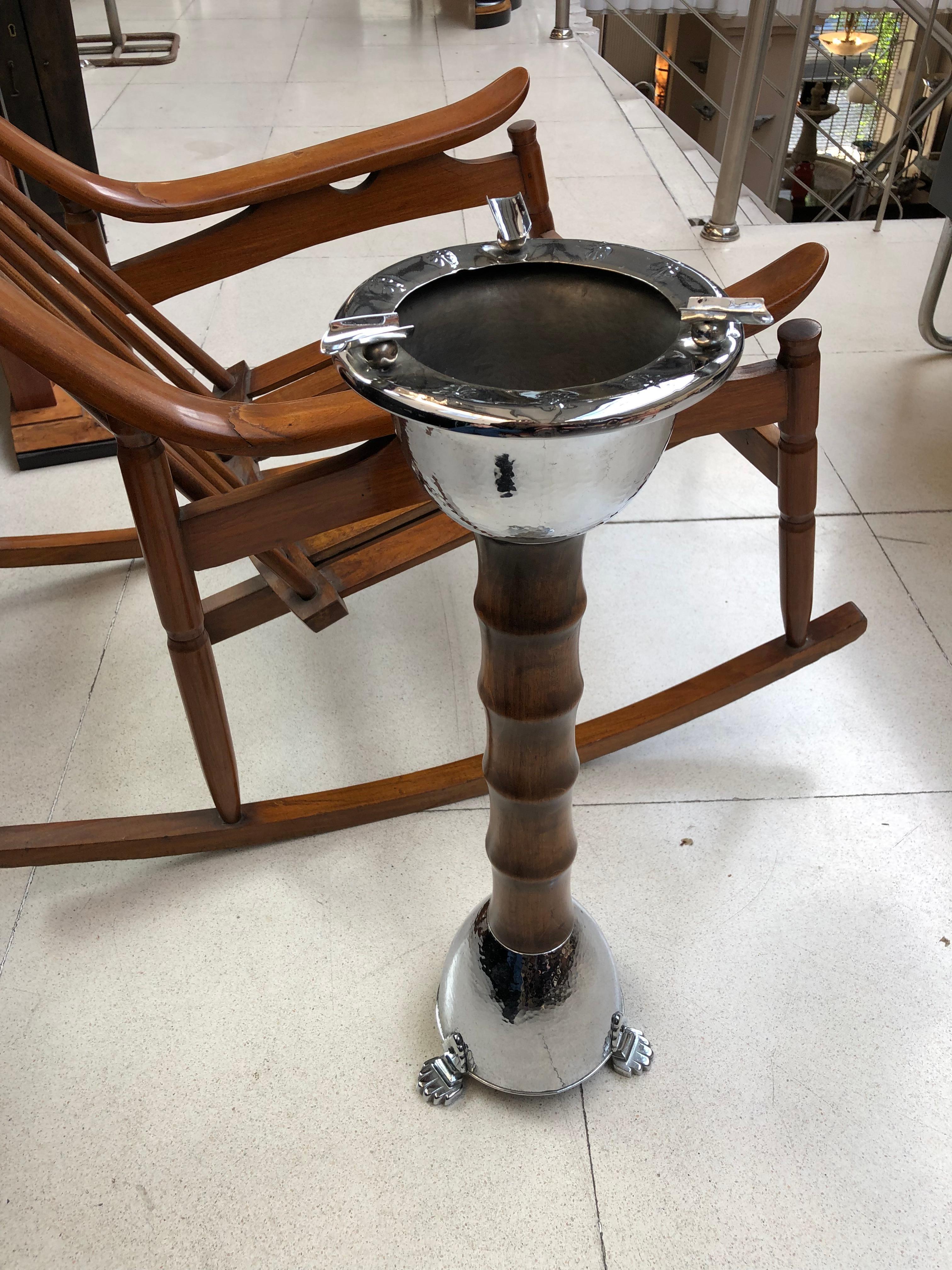 Ashtray 1920, Silver Plated Bronze For Sale 9
