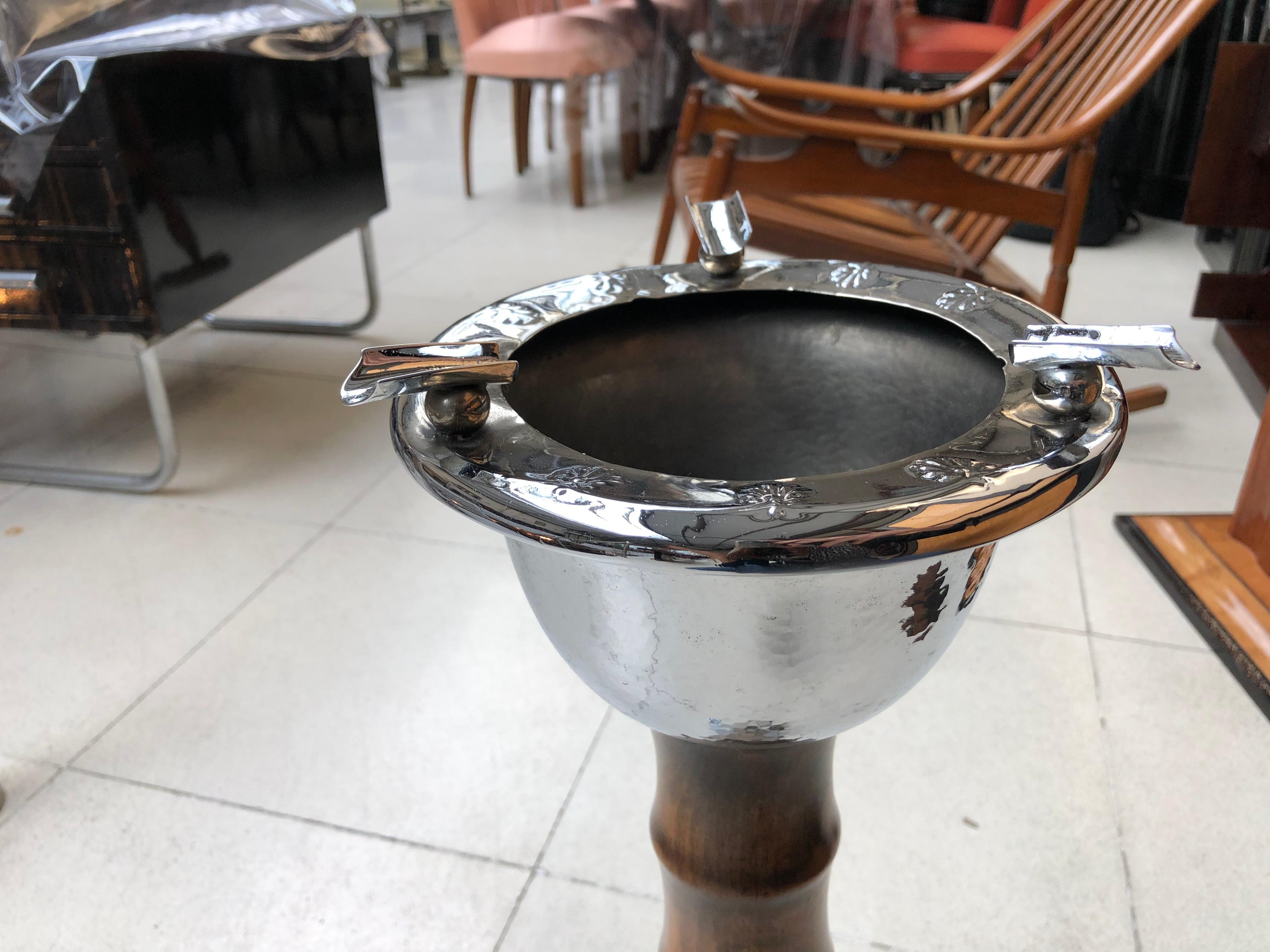 Early 20th Century Ashtray 1920, Silver Plated Bronze For Sale