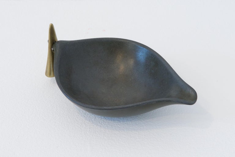 Mid-20th Century Ashtray and Snuffer by Carl Auböck For Sale