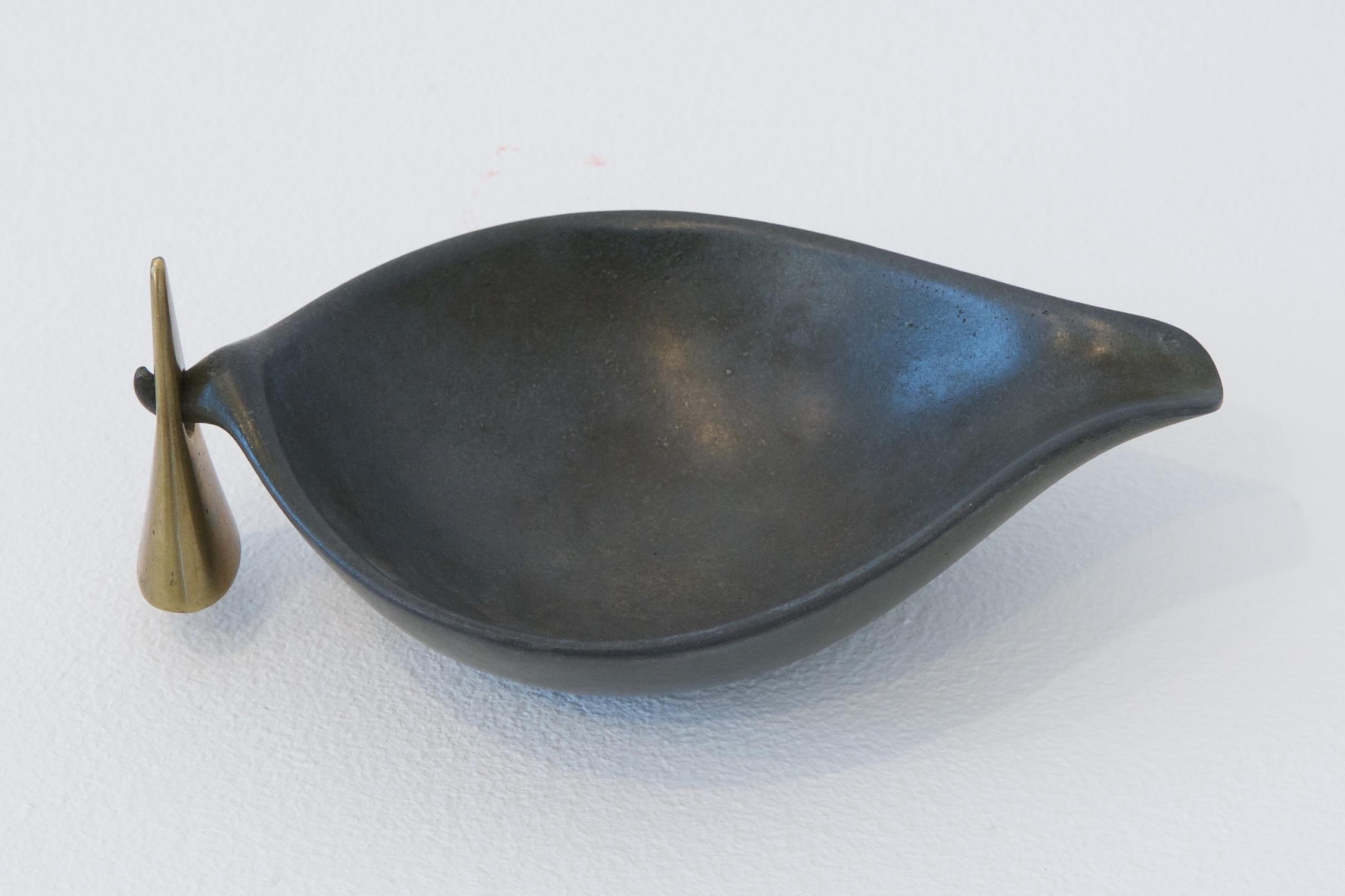 Metal Ashtray and Snuffer by Carl Auböck For Sale