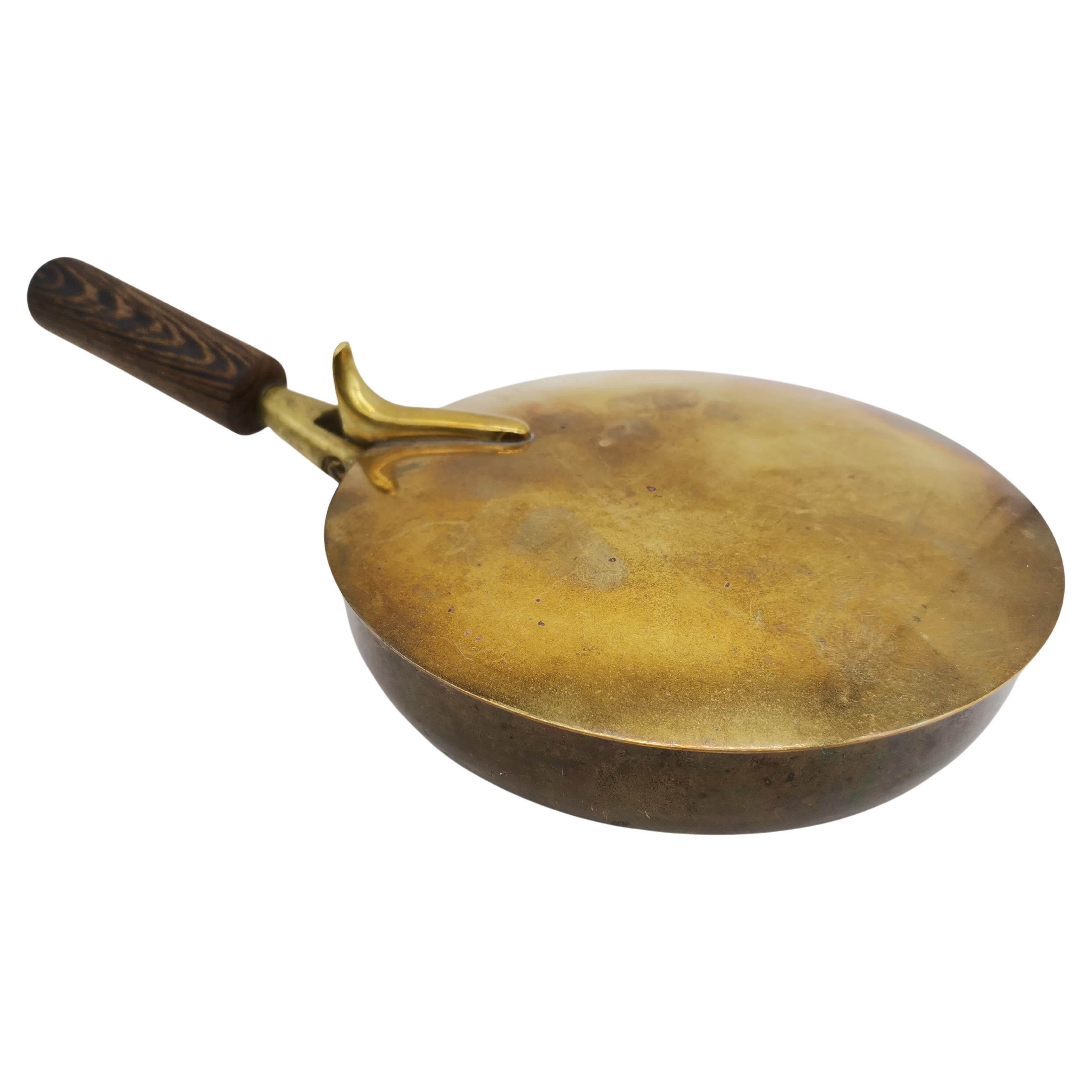 Ashtray, Brass and Wood, Carl Auböck Vienna, Austria im Angebot