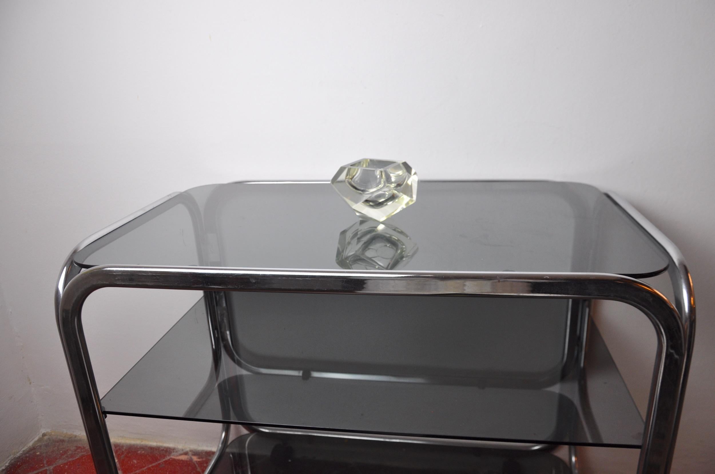 Mid-20th Century Ashtray by Flavio Poli for Seguso, Sommerso Glass, Murano, Italy, 1960 For Sale