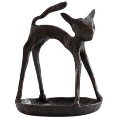 Ashtray Cat Figurine 'Iron Execution'