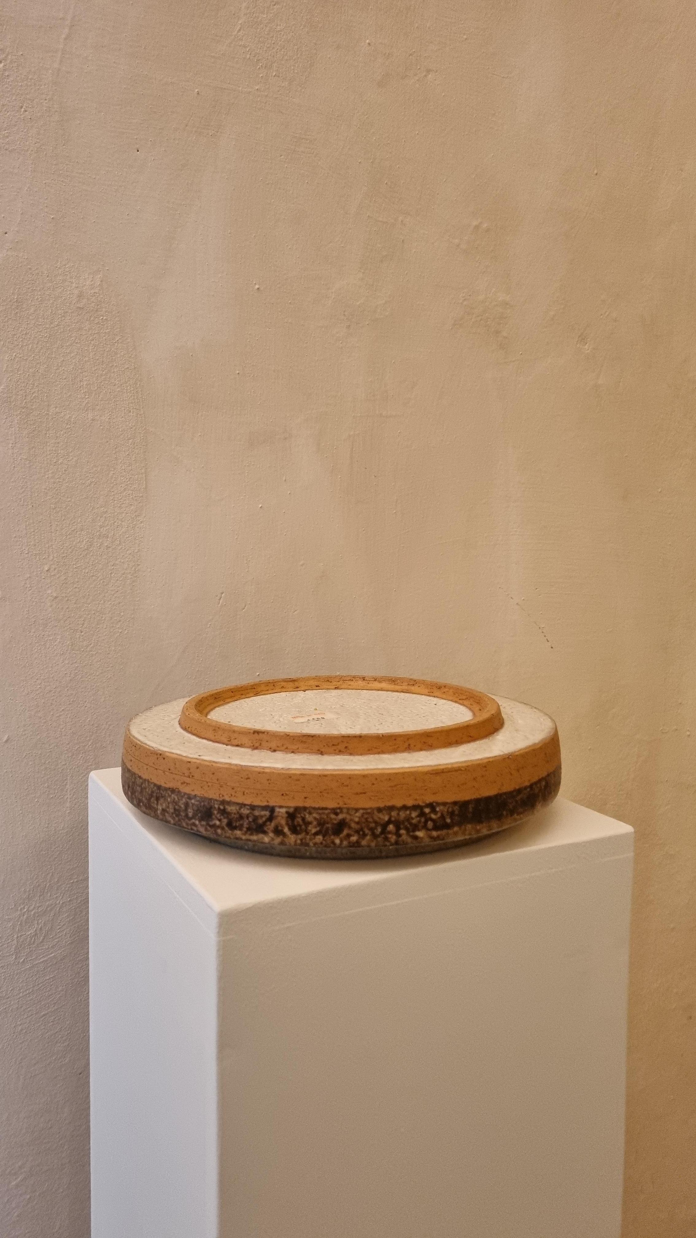 Italian Ashtray Ceramic by Aldo Londi for Ceramiche Bitossi Montelupo, 70s.