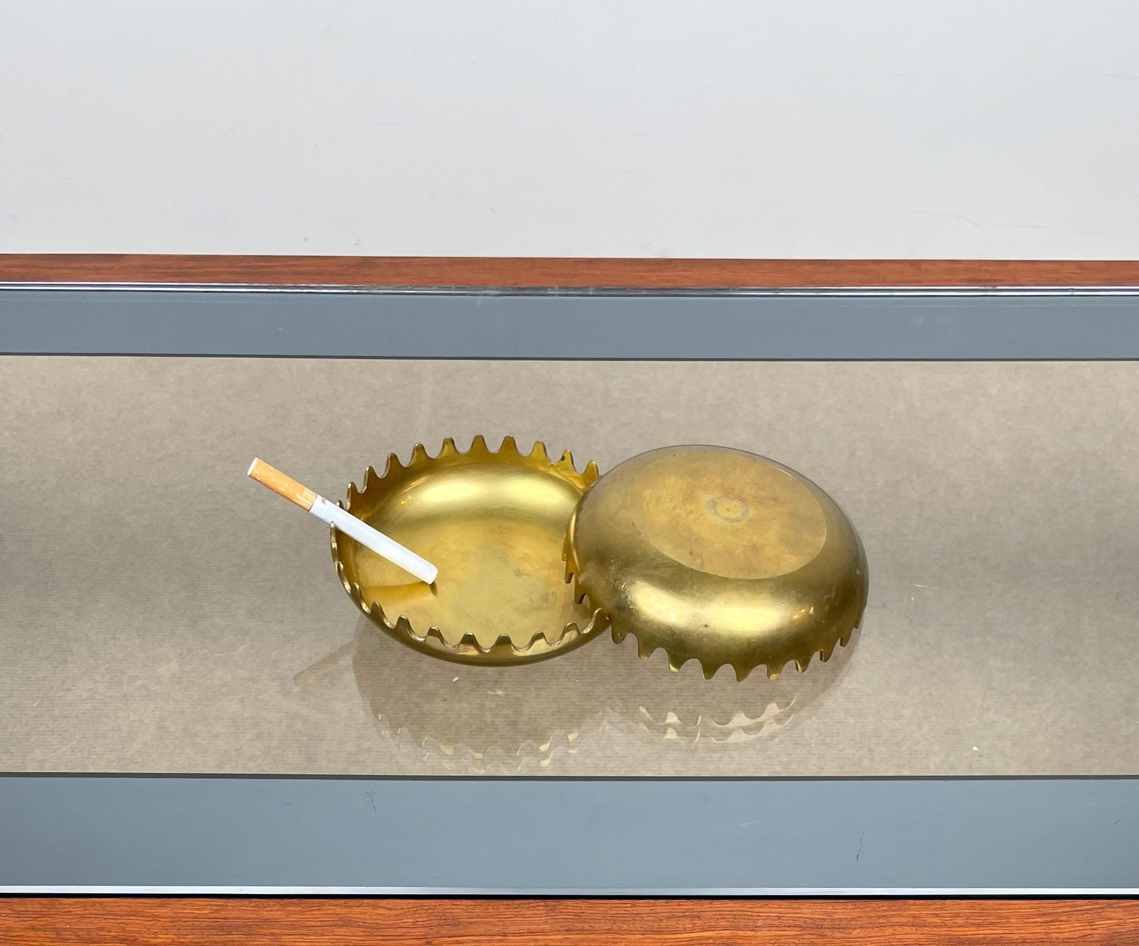 Ashtray Cigarette Box in Polished Brass by Alan Fletcher for Mebel, Italy, 1970s 3