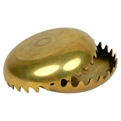 Ashtray Cigarette Box in Polished Brass by Alan Fletcher for Mebel, Italy, 1970s