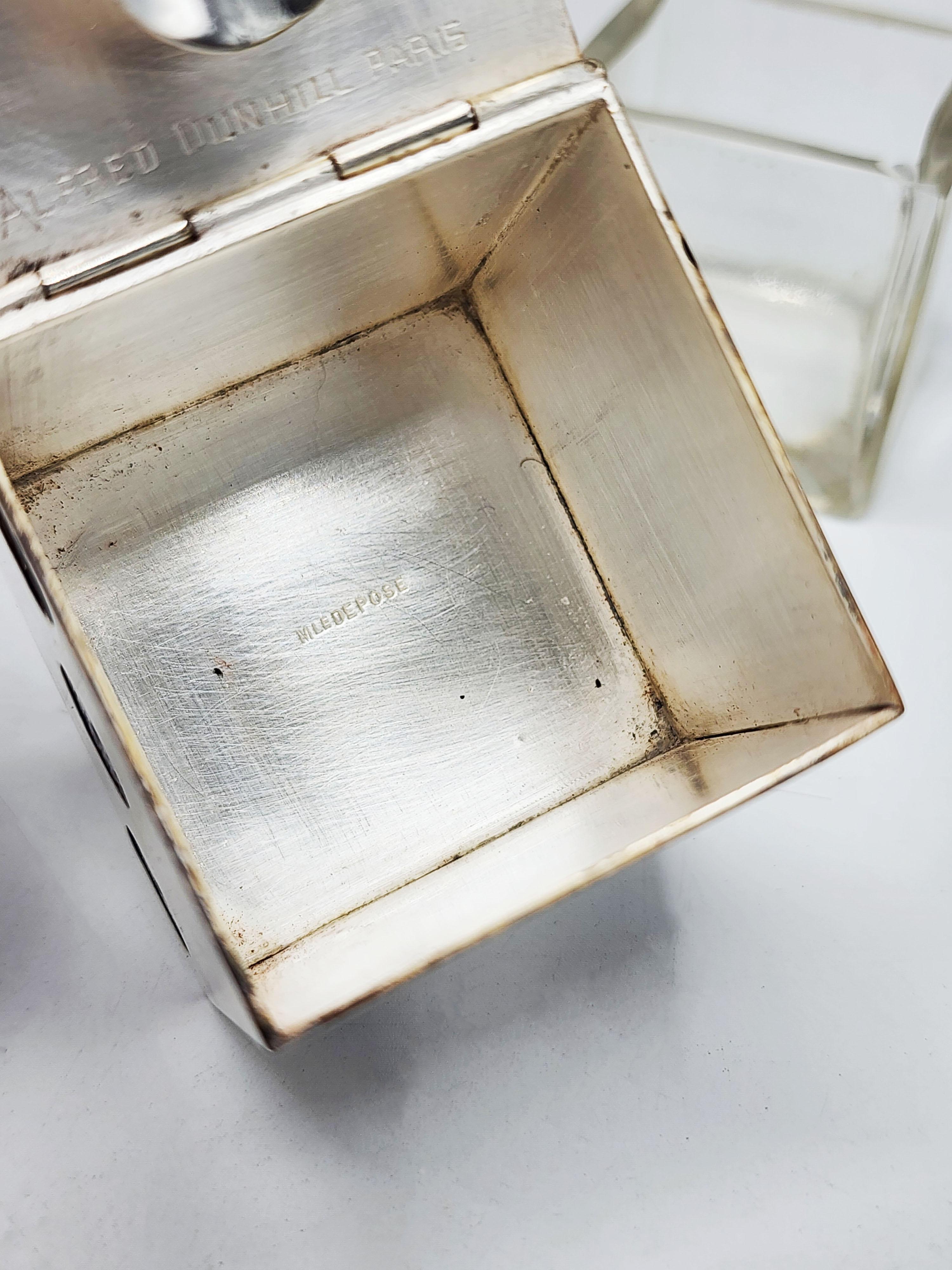 Aschenbecher und Zigarettenhalter-Schnalle von Legros Marius für Dunhill Paris 1930er Jahre im Angebot 2