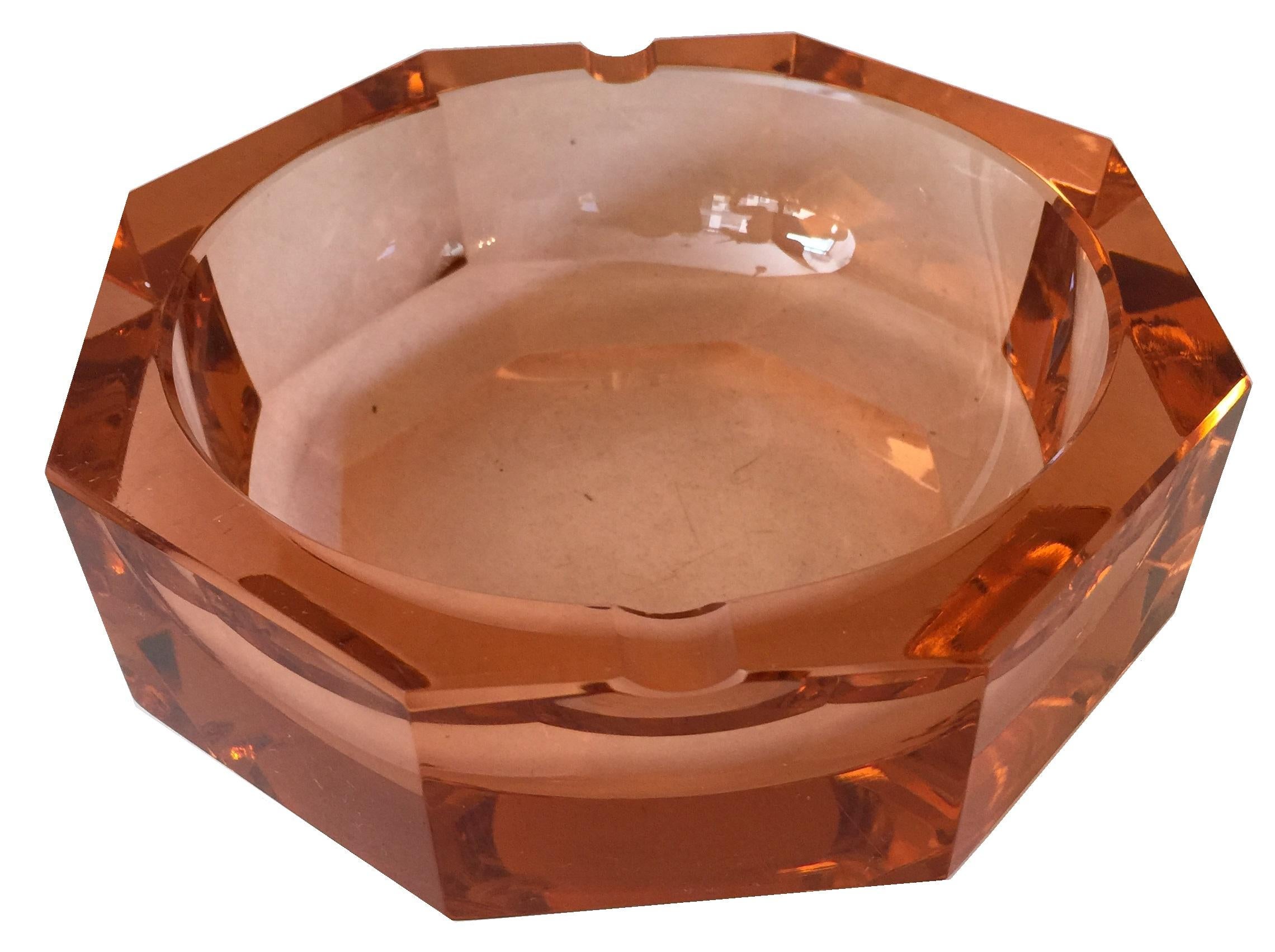 Milieu du XXe siècle Cendrier cristal, 1950 en vente