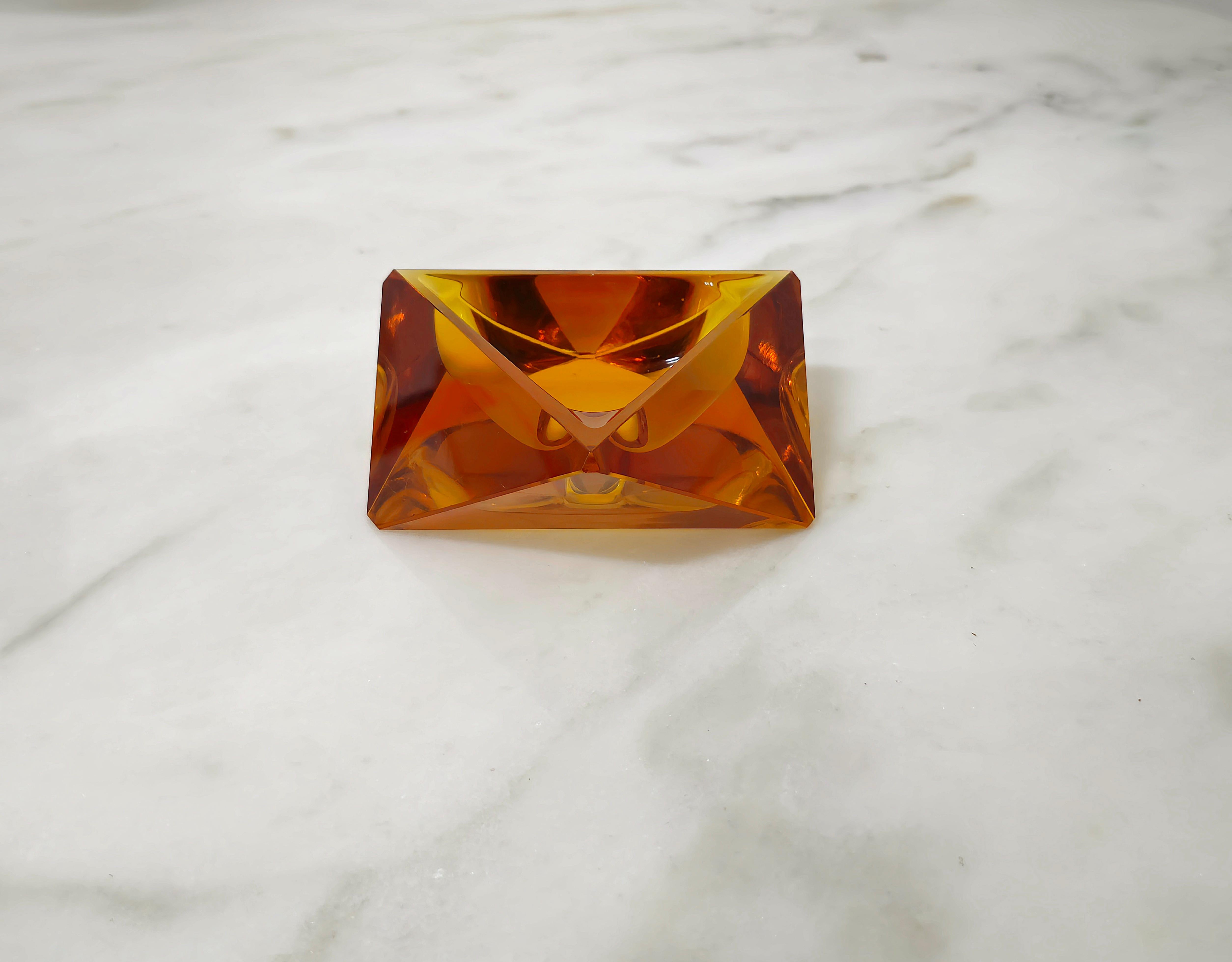 Mid-Century Modern Ashtray Decorative Object Flavio Poli Murano Glass Midcentury Italian Design 70s