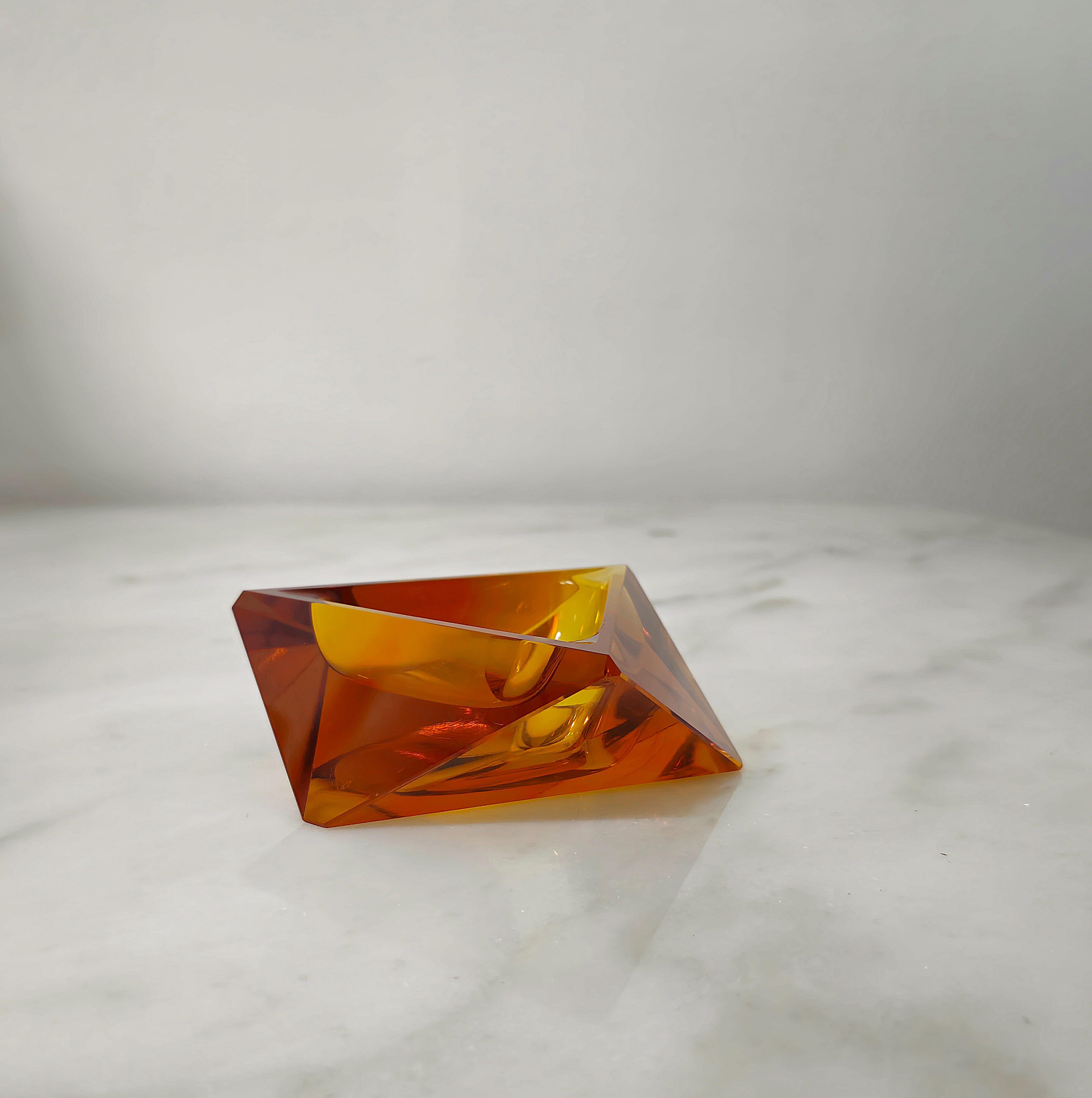 Ashtray Decorative Object Flavio Poli Murano Glass Midcentury Italian Design 70s 2