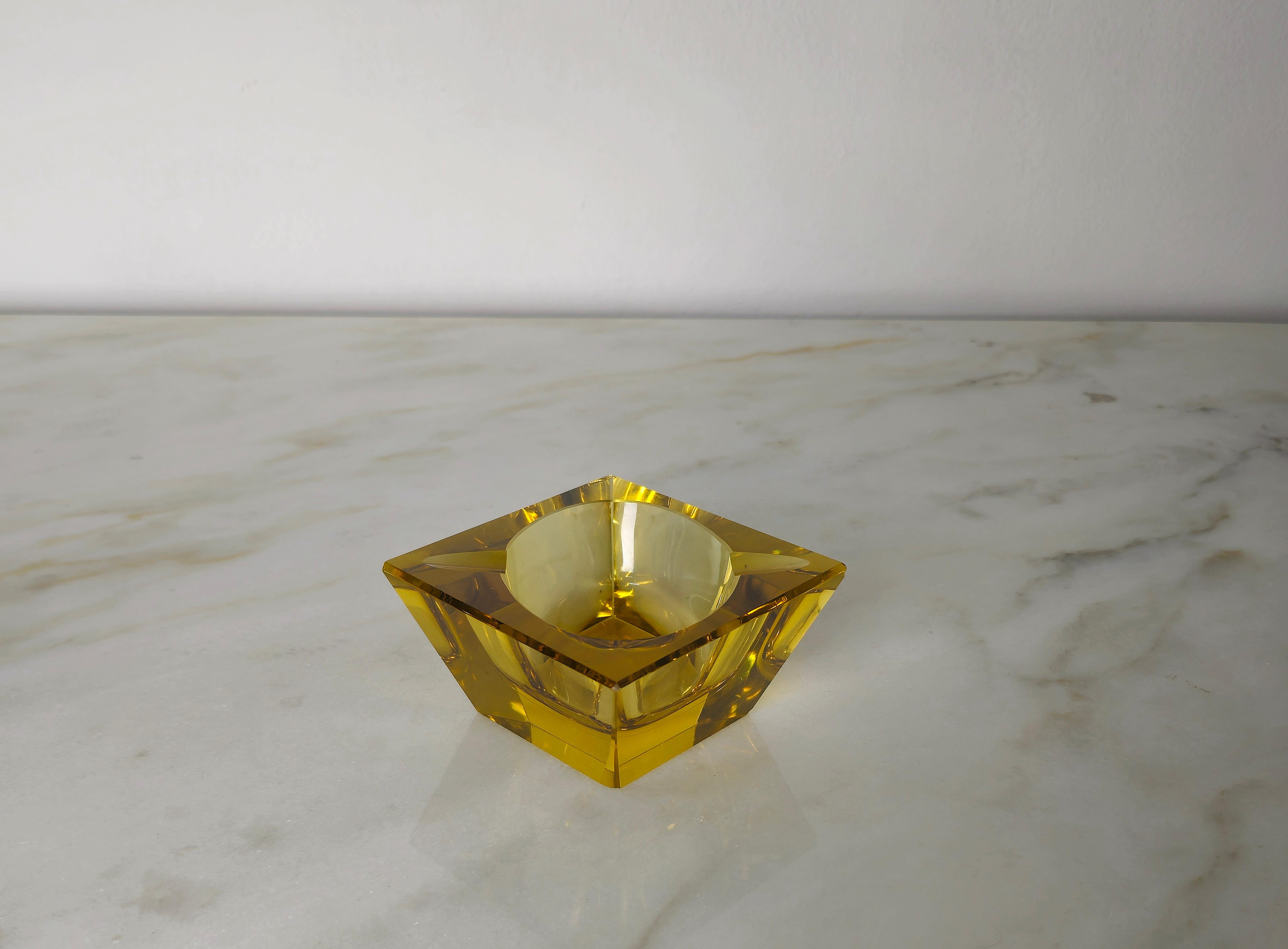 20th Century Ashtray Flavio Poli Murano Glass Midcentury Modern Italian Design 1960s For Sale