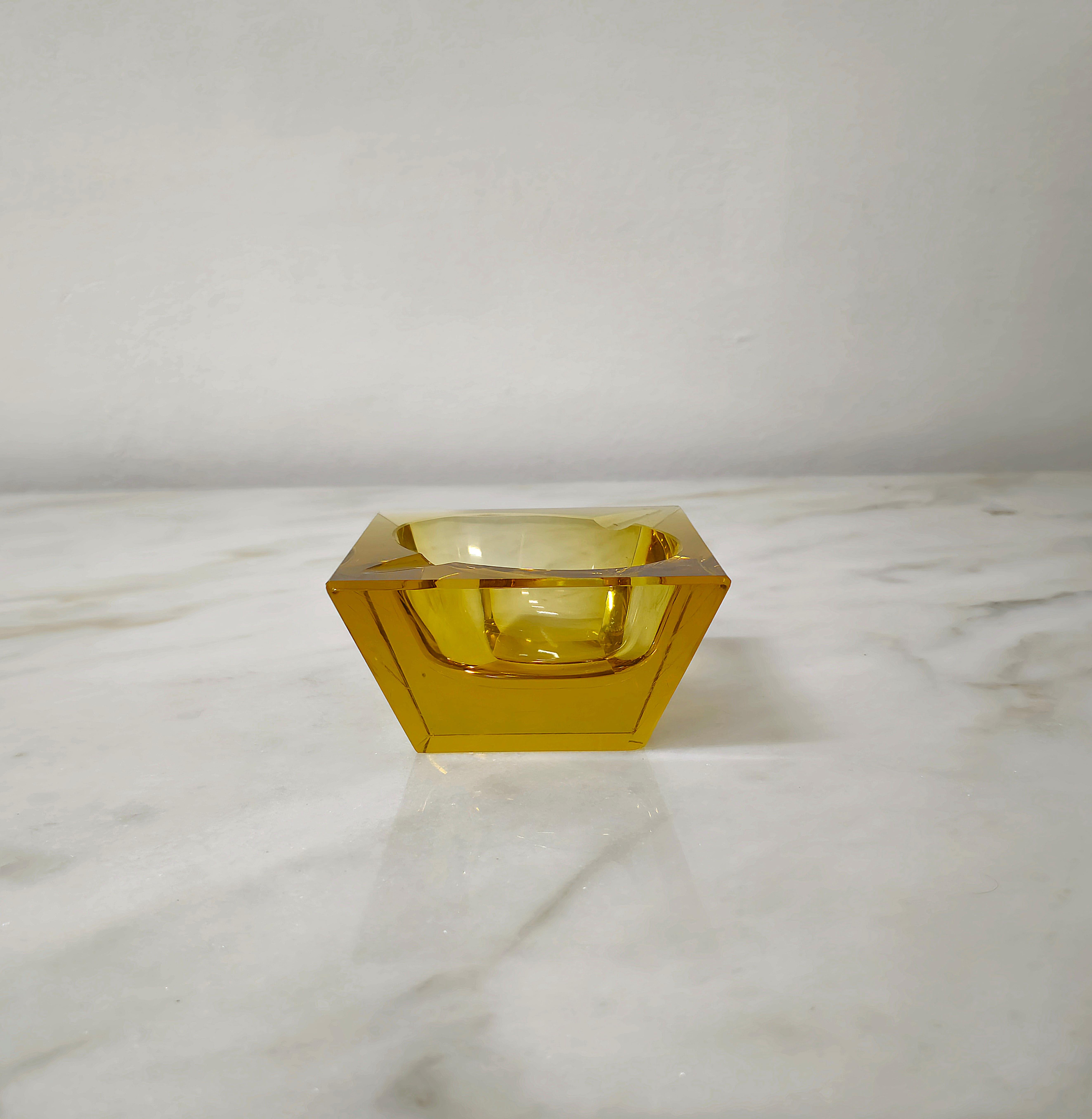 Ashtray Flavio Poli Murano Glass Midcentury Modern Italian Design 1960s For Sale 1