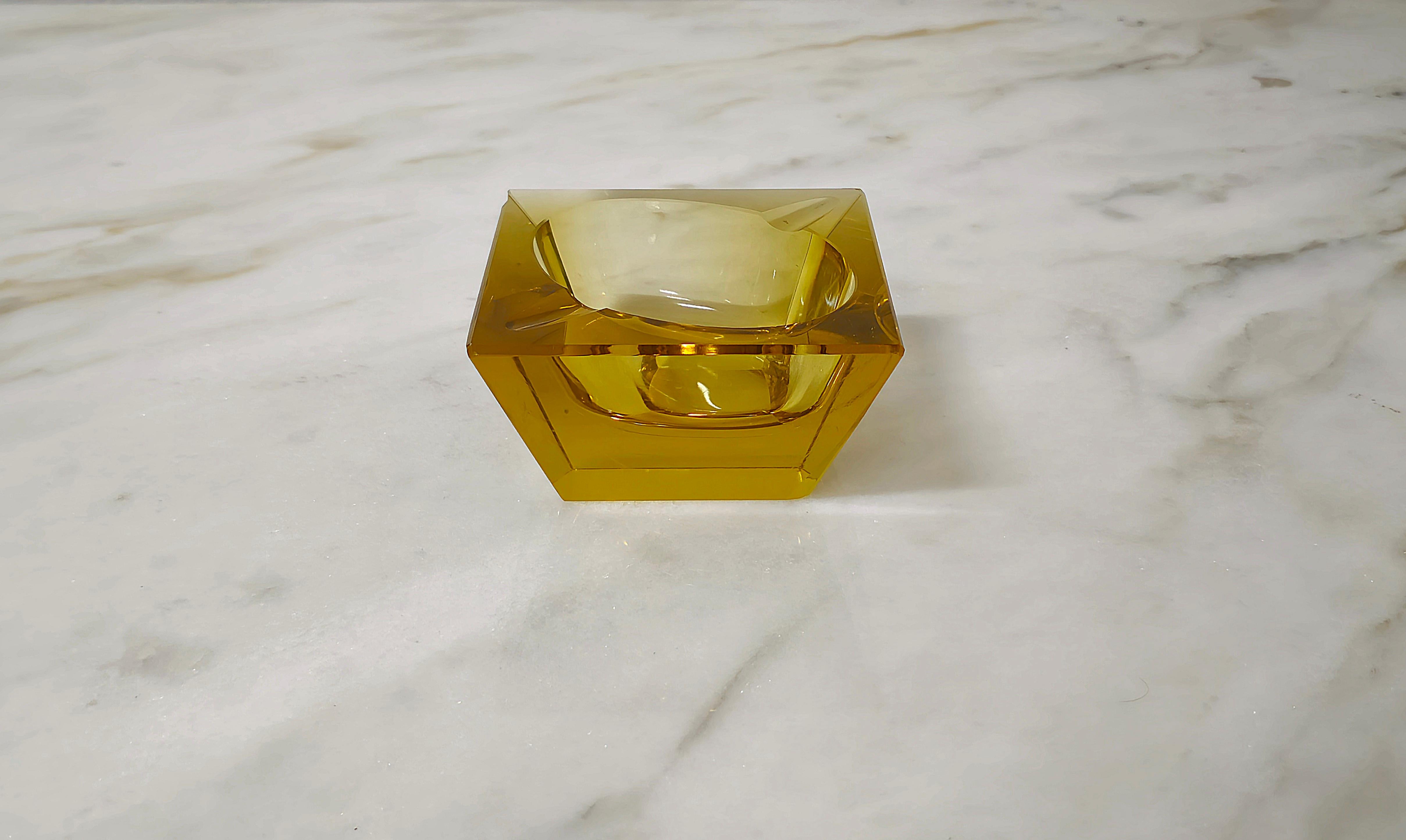 Ashtray Flavio Poli Murano Glass Midcentury Modern Italian Design 1960s 2