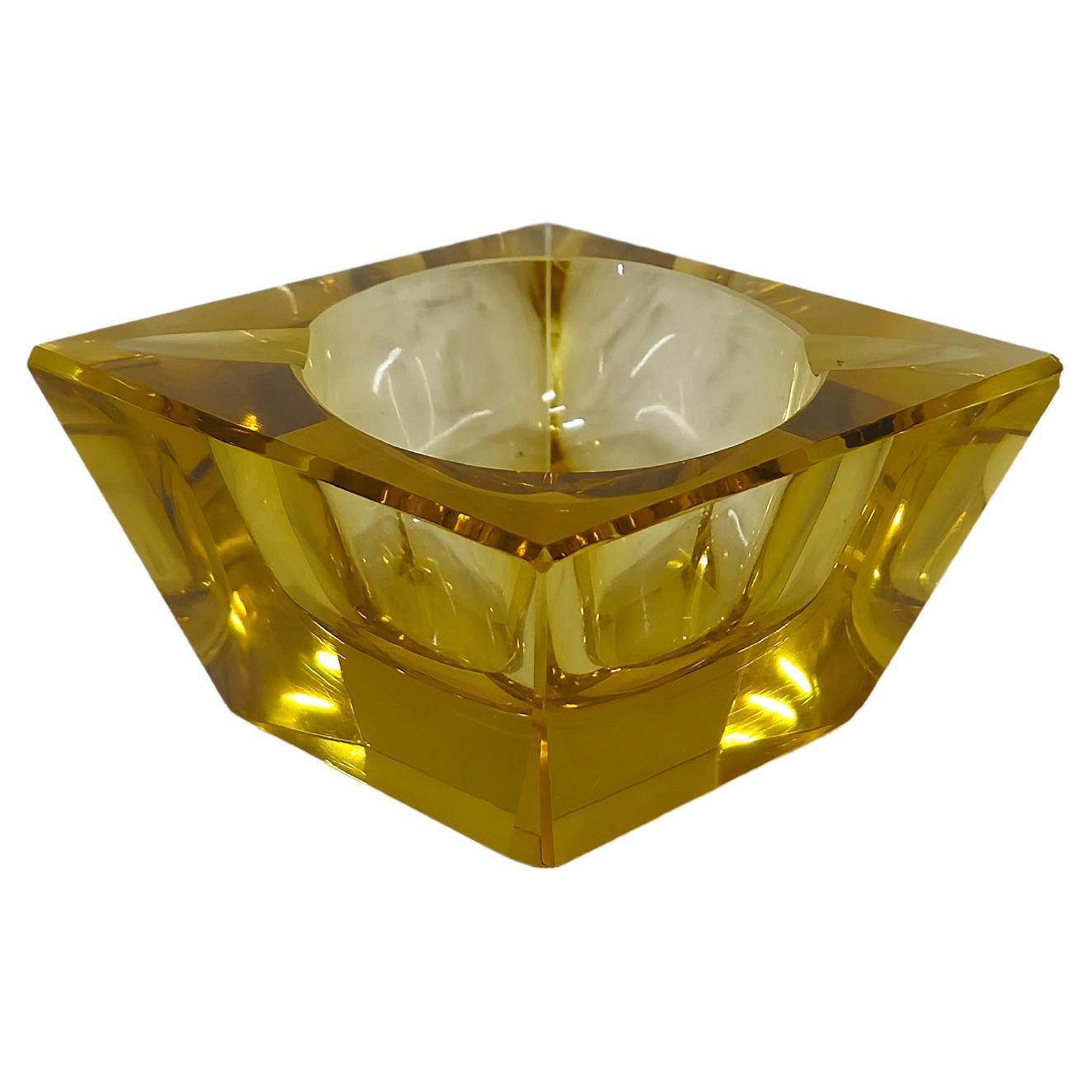 Ashtray Flavio Poli Murano Glass Midcentury Modern Italian Design 1960s For Sale