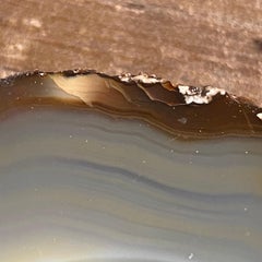 Posacenere in agata, Made in Italy, metà secolo, colore grigio e marrone, 20 secolo