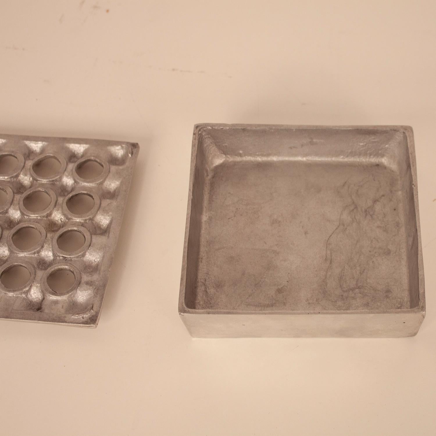 Mid-Century Modern Ashtray in Aluminium by Backstrom Holger & Ljungberg Bo, 1970s Sweden