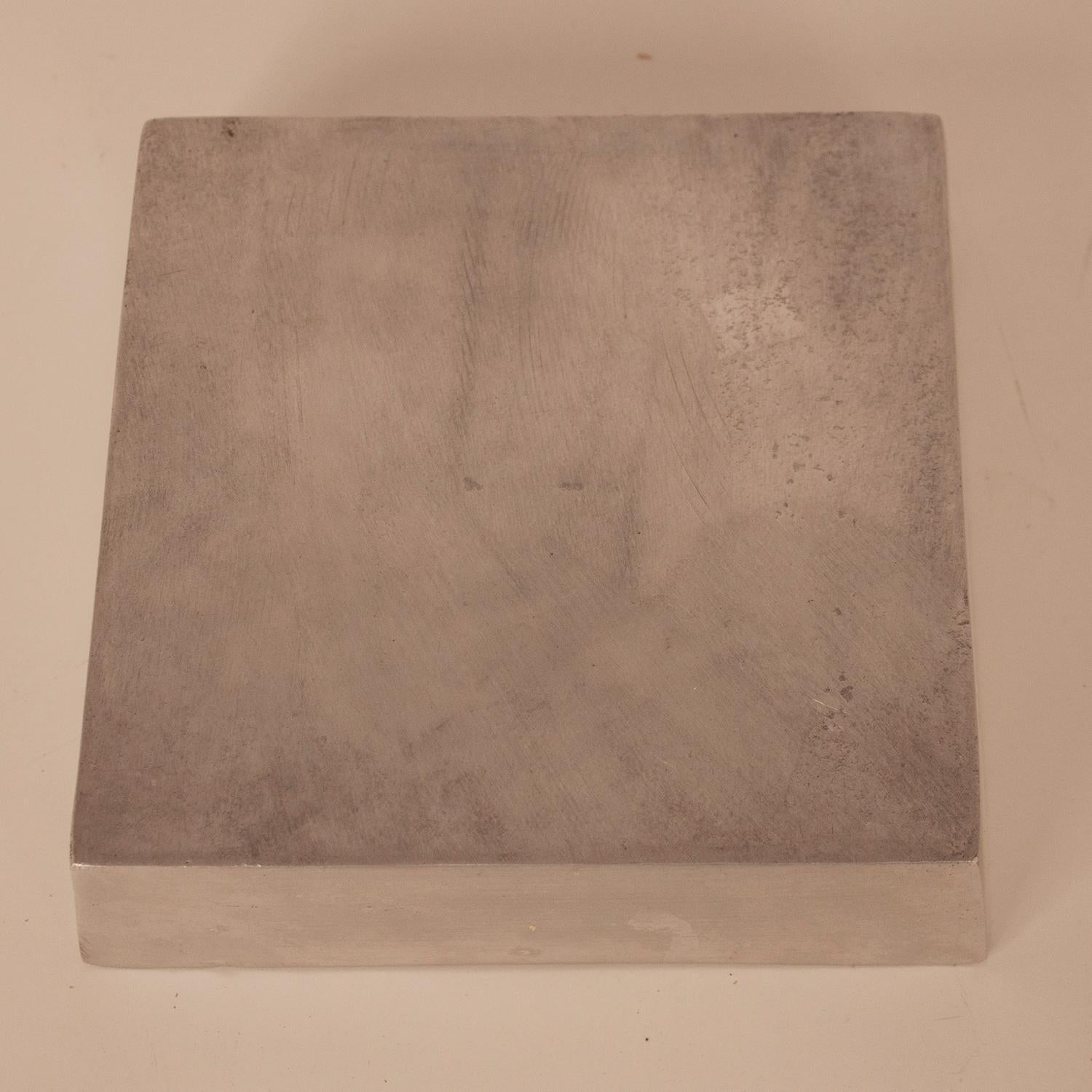Ashtray in Aluminium by Backstrom Holger & Ljungberg Bo, 1970s Sweden In Good Condition In Barcelona, Cataluna