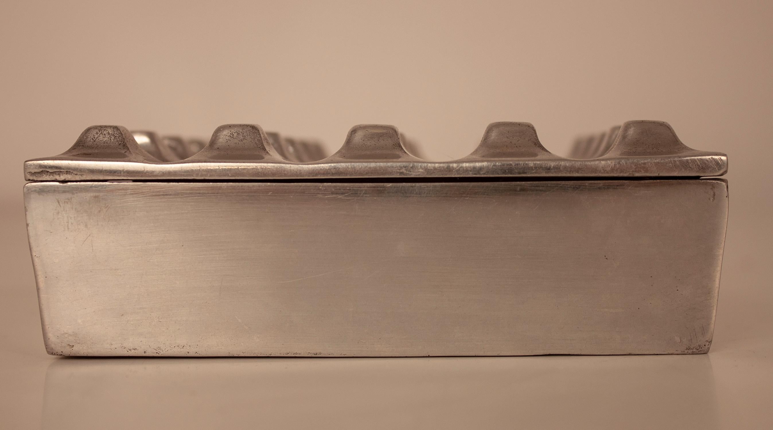 Late 20th Century Ashtray in Aluminium by Backstrom Holger & Ljungberg Bo, 1970s Sweden