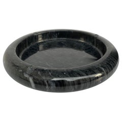 Ashtray in Black Marble Attributed to Mangiarotti, Italy, 1970s