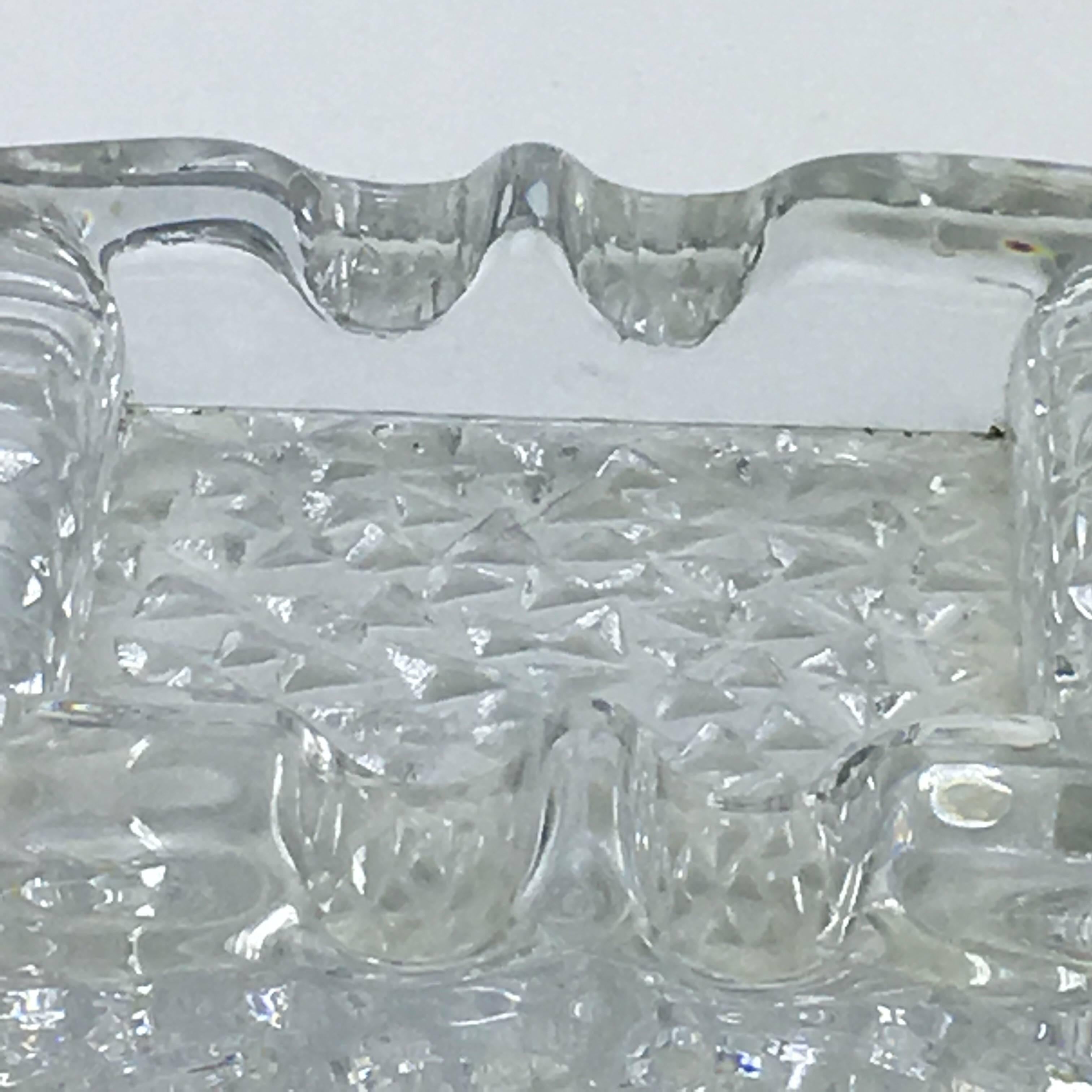 Ashtray in Crystal de Portieux In Excellent Condition In Auribeau sur Siagne, FR