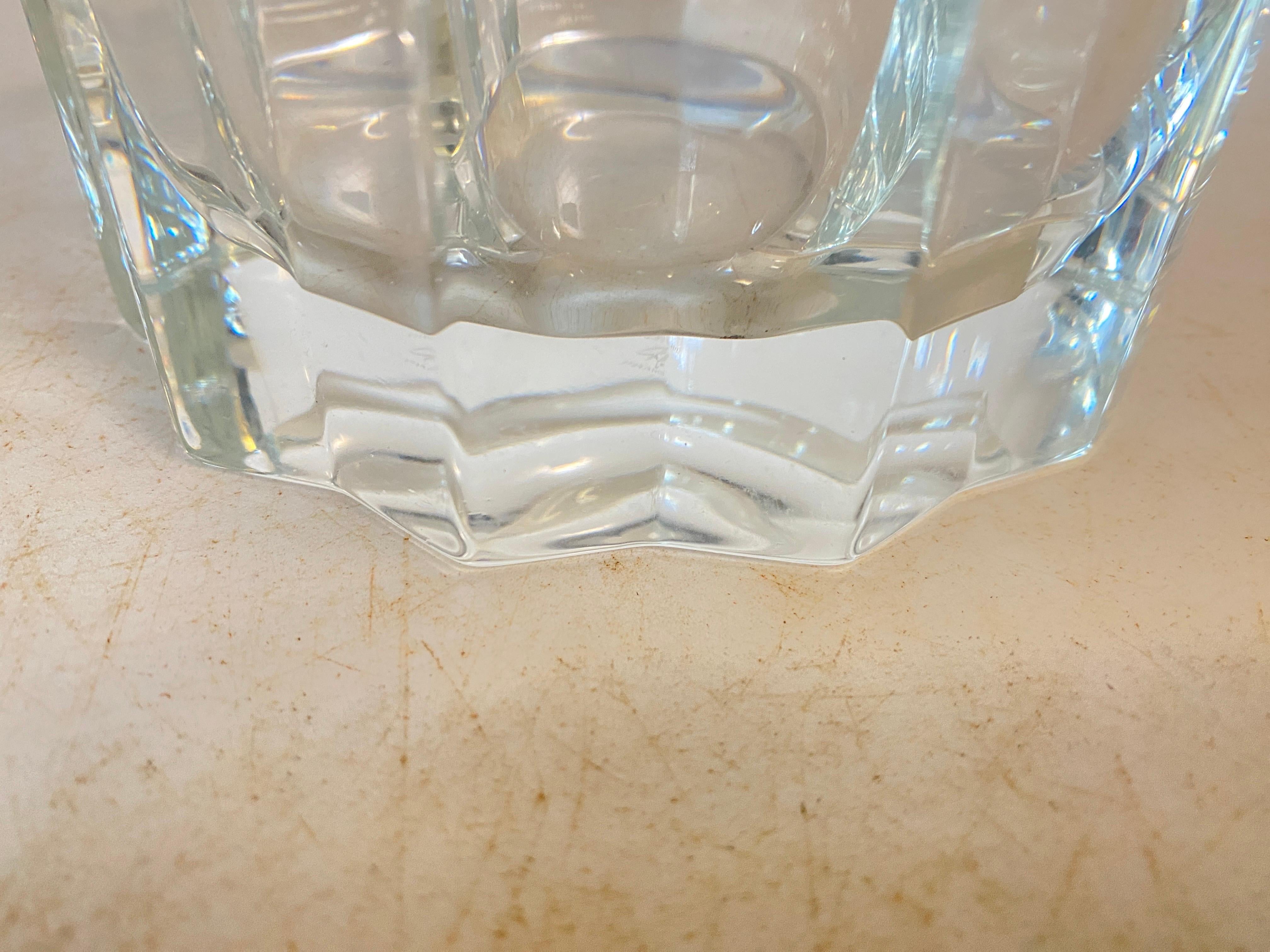 Aschenbecher aus Kristall aus der „Cristallerie de Haute Bretagne“ Transparente Farbe im Angebot 2