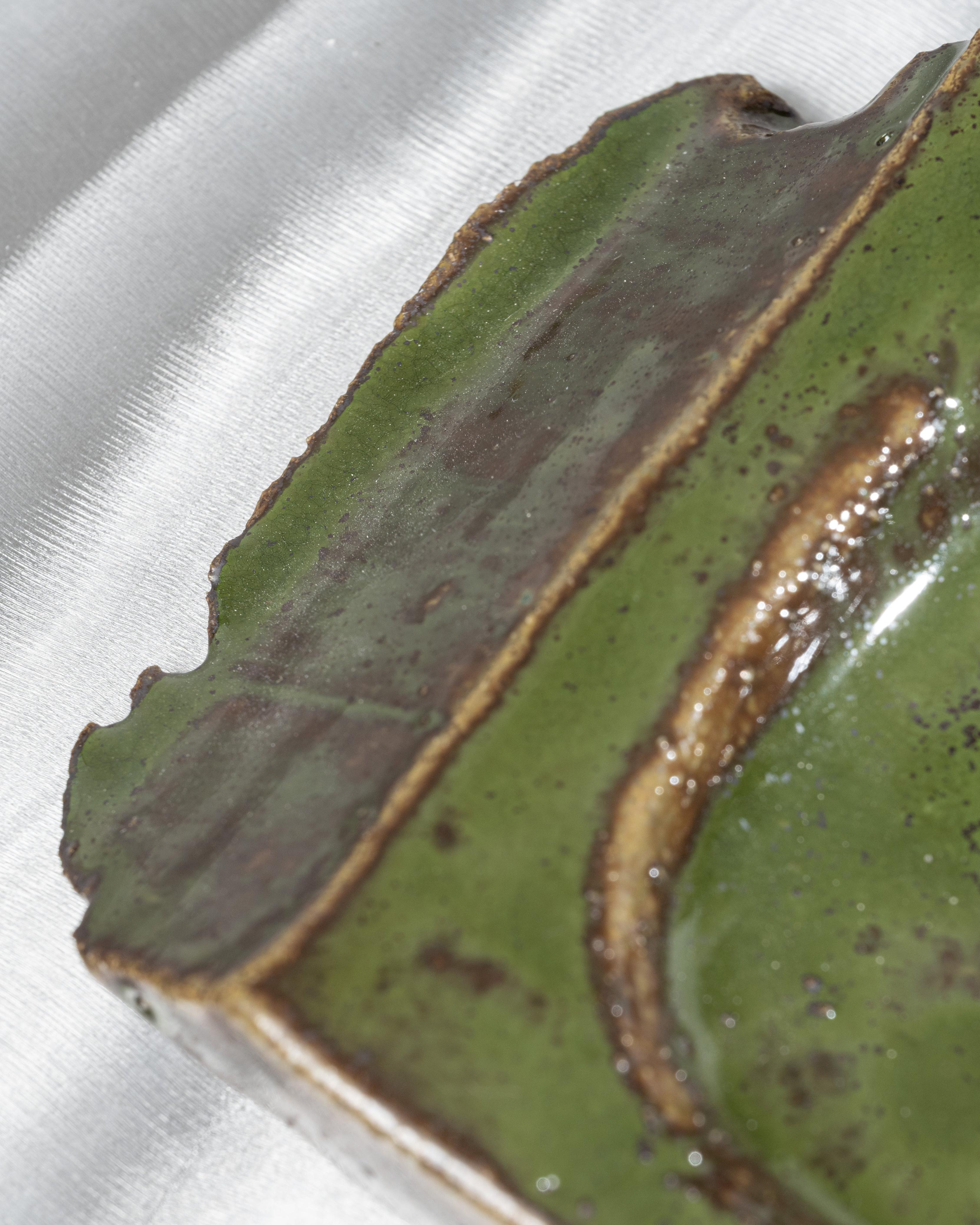 Ashtray in green glazed stoneware by ceramic artist Suzie Lapierre d'Argy, 2025. Artist’s signature on the underside.
Through her studio 