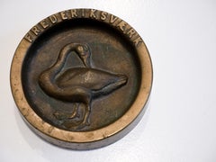 Ashtray / Jewelry Bowl "Fredriksværk" Bronze Denmark, 1950s