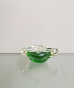 Ashtray Murano Glass Sommerso Attributed to Seguso Midcentury Modern Italy 1950s