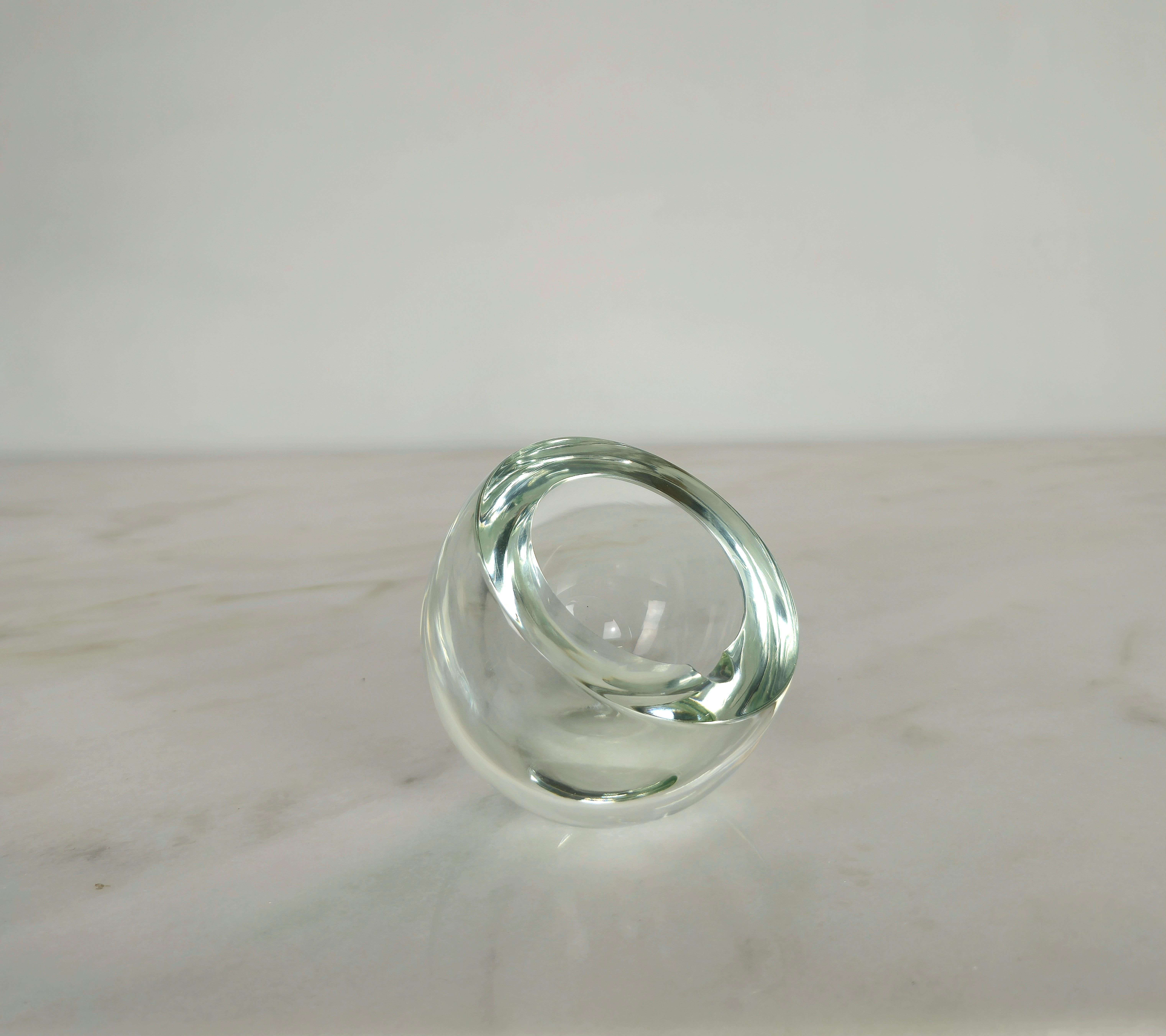 Ashtray Murano Glass Transparent Decorative Object Midcentury, Italy, 1970s 1