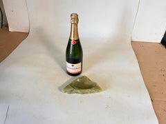 Cenicero o Vide Poche de Ónice, en Color Verde Destello, Italia 1960