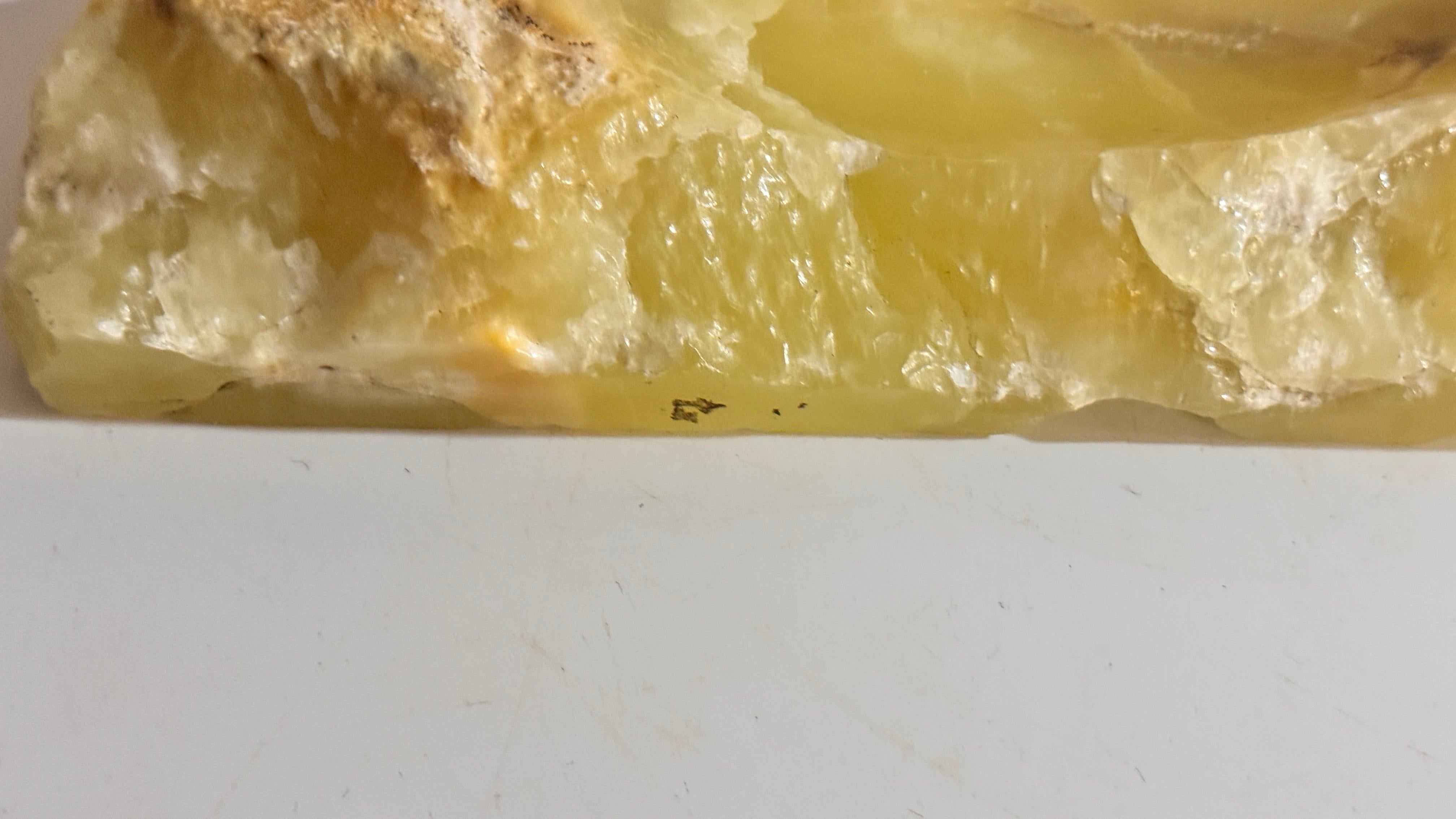 Aschenbecher oder Ablageschale aus Onyx, in Flash Green Color, Italien 1960 im Zustand „Gut“ im Angebot in Auribeau sur Siagne, FR