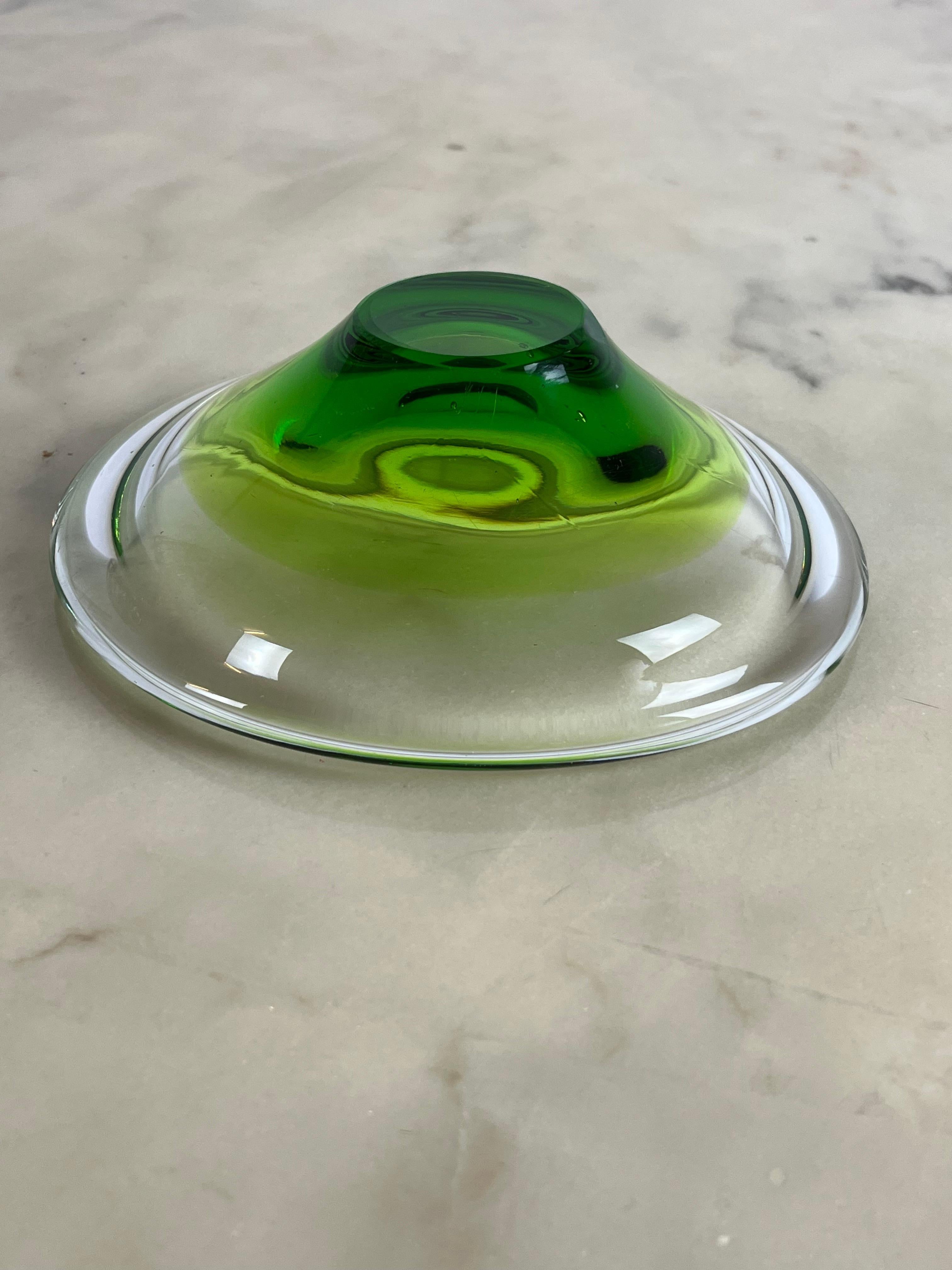 Ashtray / Pocket Tray in Submerged Murano Glass, Italy, 1970 In Good Condition For Sale In Palermo, IT
