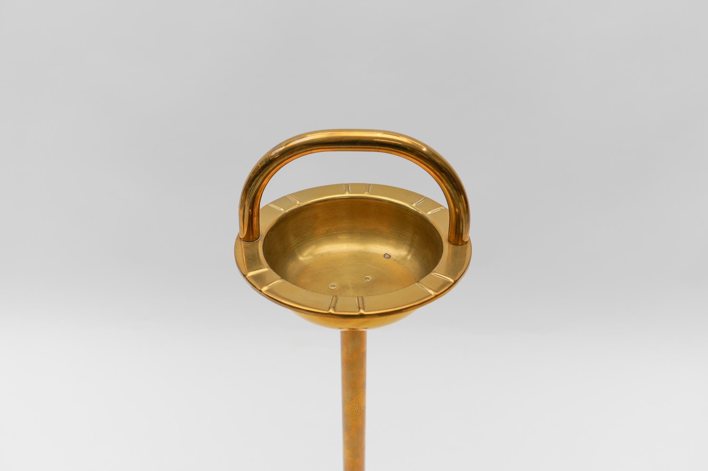 antique brass ashtray stand