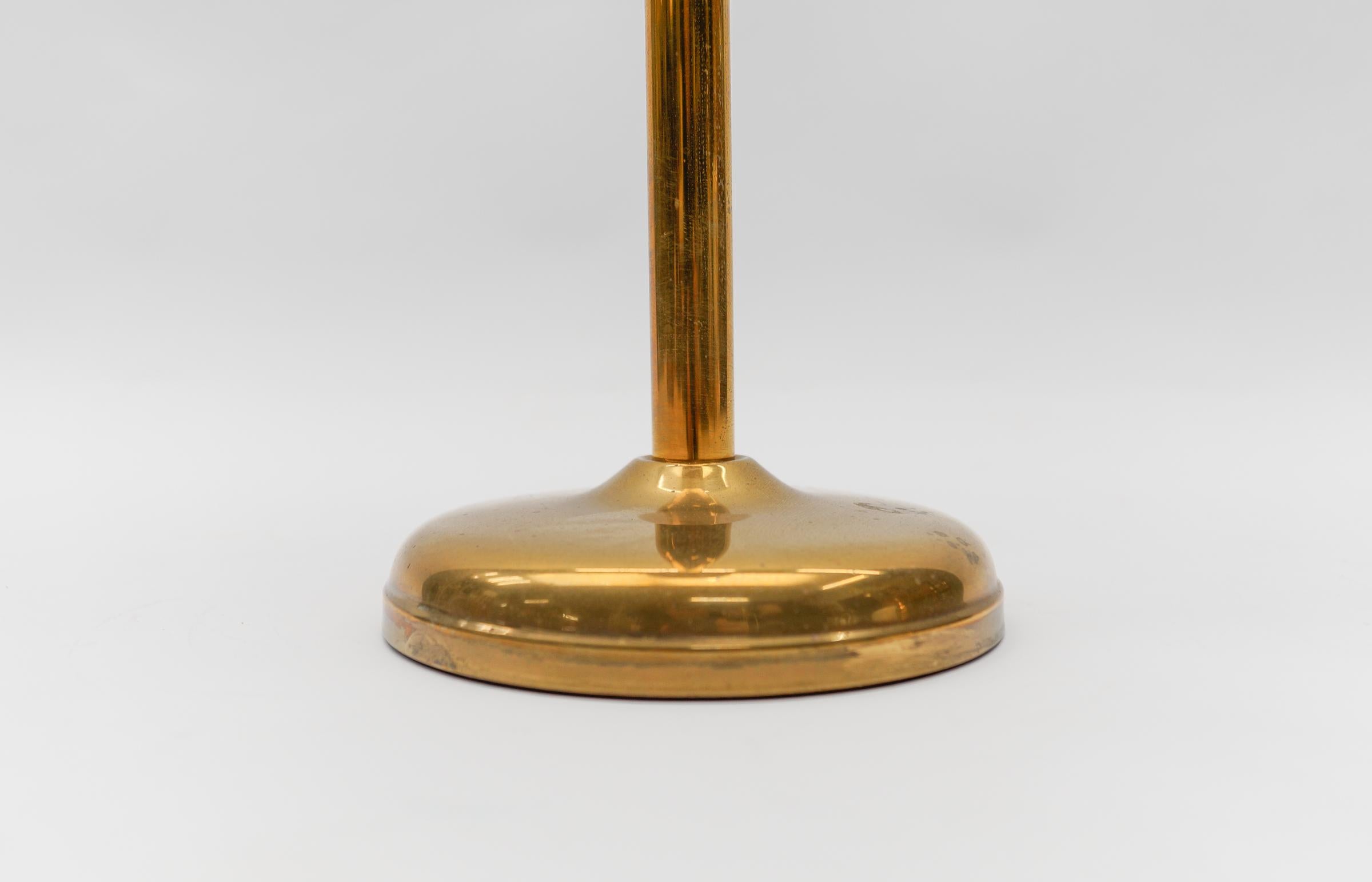 Mid-Century Modern Ashtray Stand in the Manner of Carl Auböck in Brass, 1950s For Sale