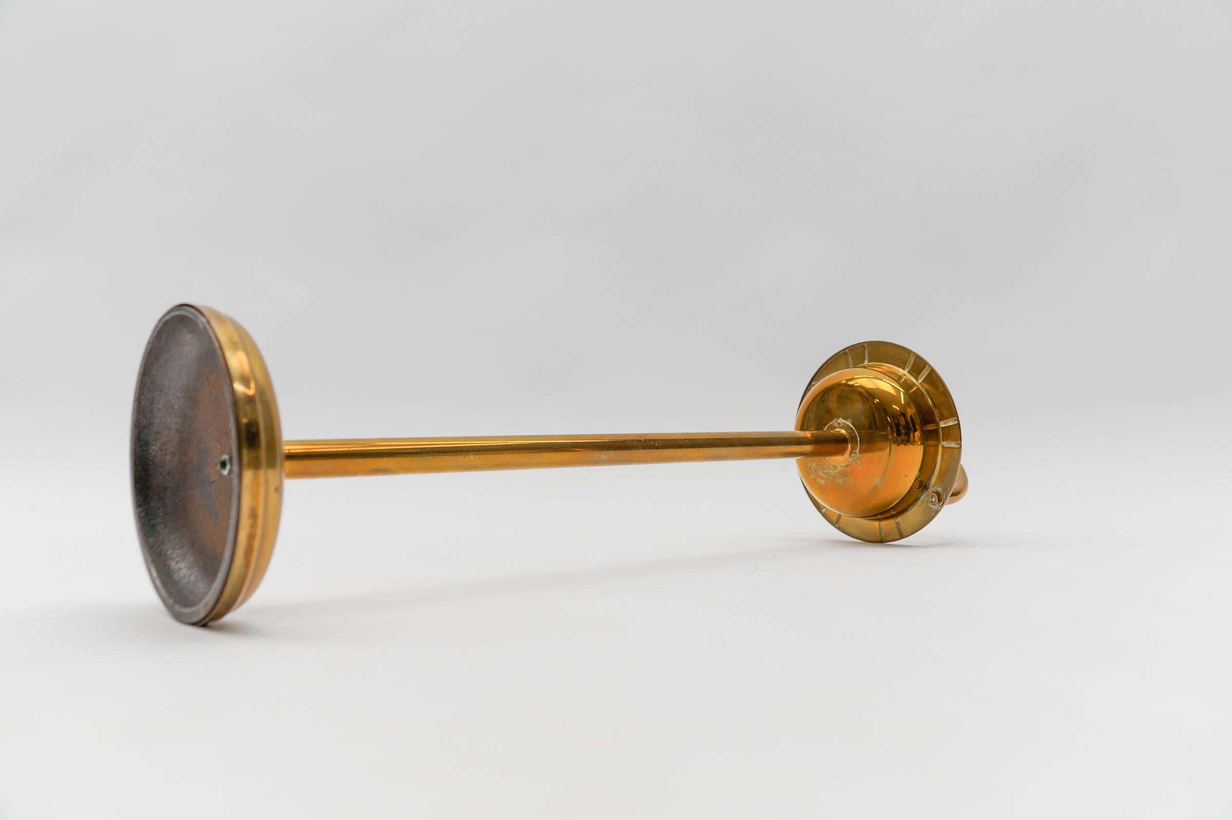 Austrian Ashtray Stand in the Manner of Carl Auböck in Brass, 1950s For Sale