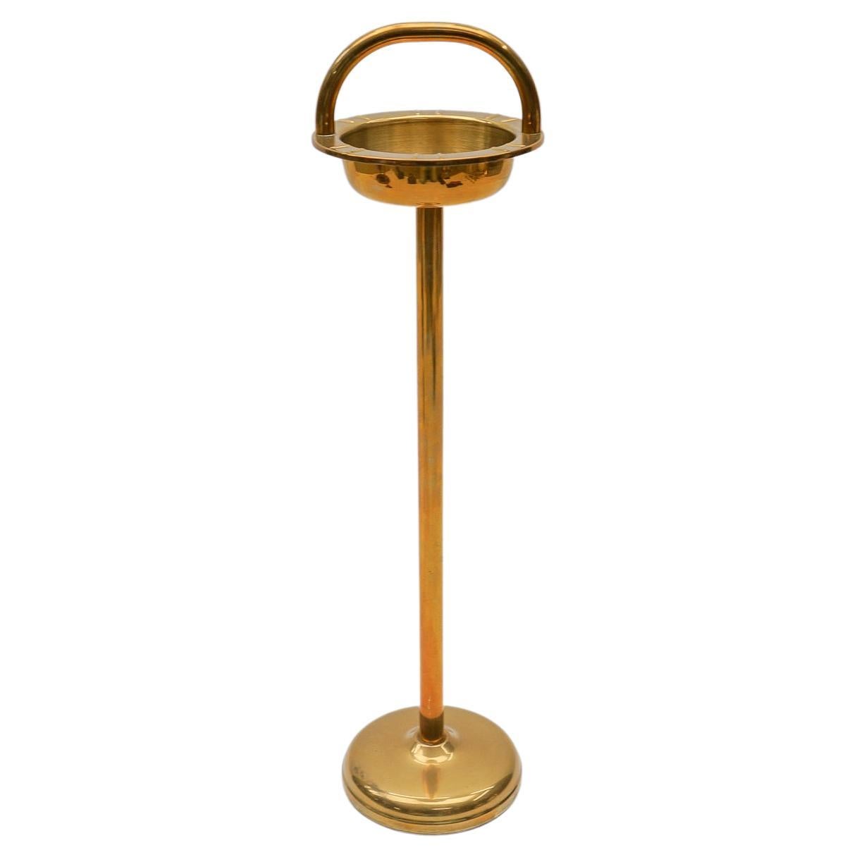 Ashtray Stand in the Manner of Carl Auböck in Brass, 1950s For Sale