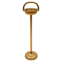 Vintage Ashtray Stand in the Manner of Carl Auböck in Brass, 1950s